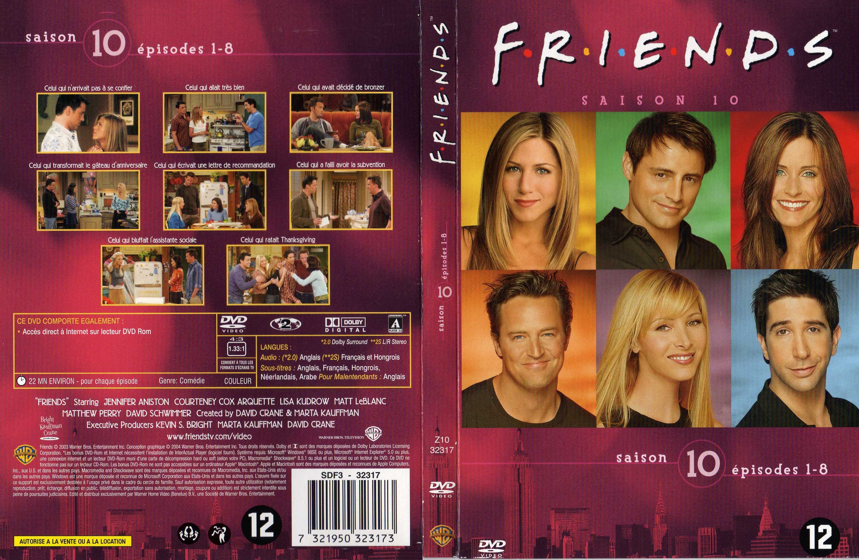 Jaquette DVD Friends saison 10 dvd 1 v2