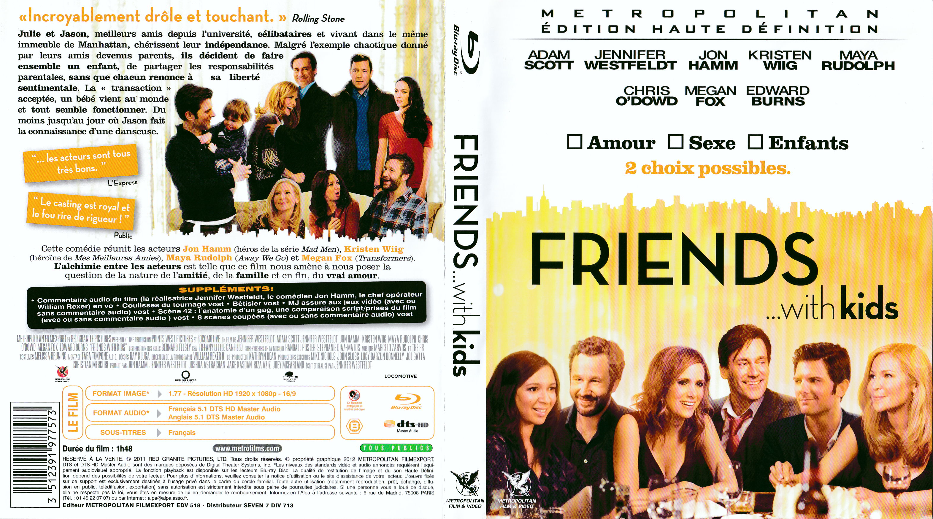 Jaquette DVD Friends with kids (BLU-RAY)