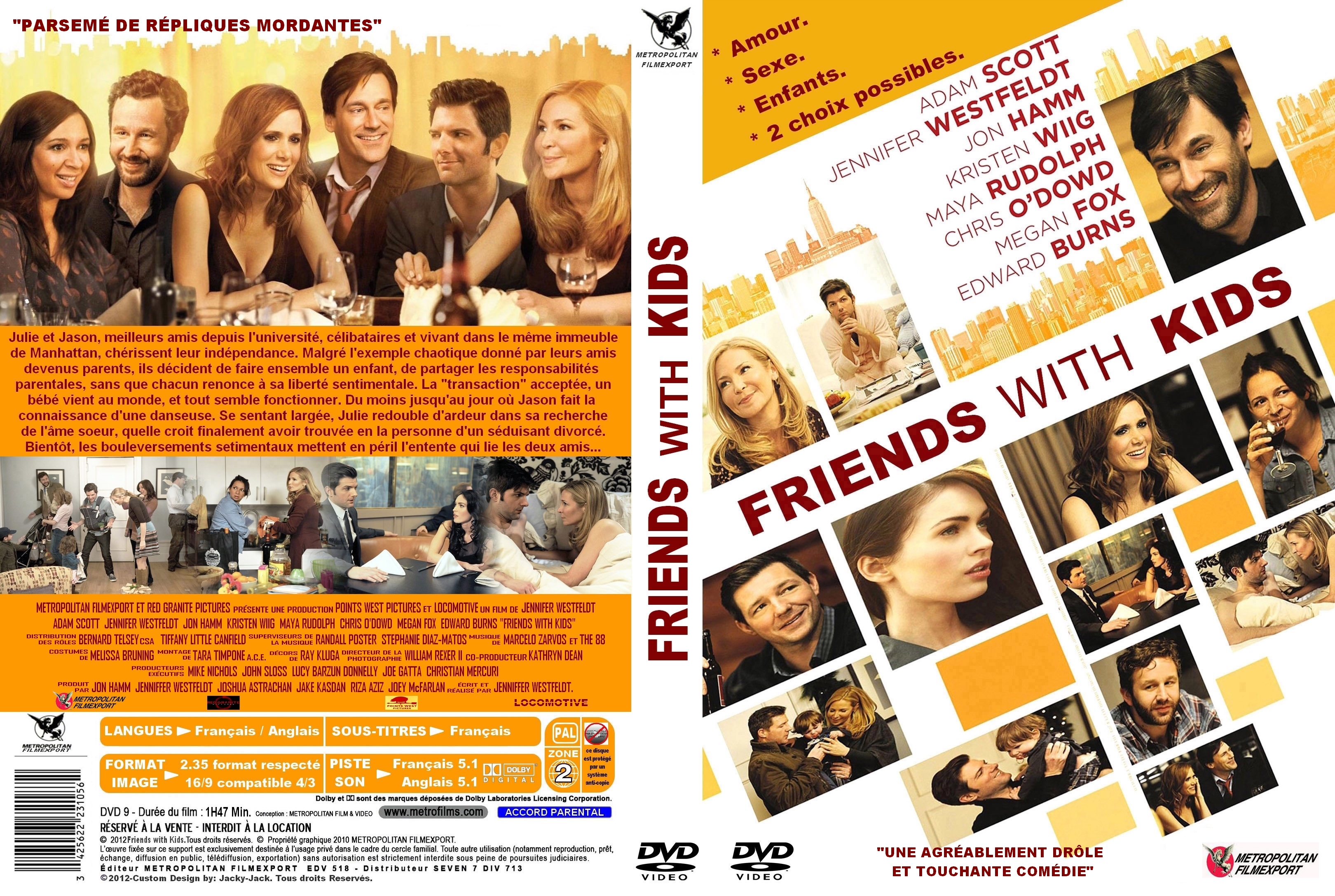 Jaquette DVD Friends with kids custom