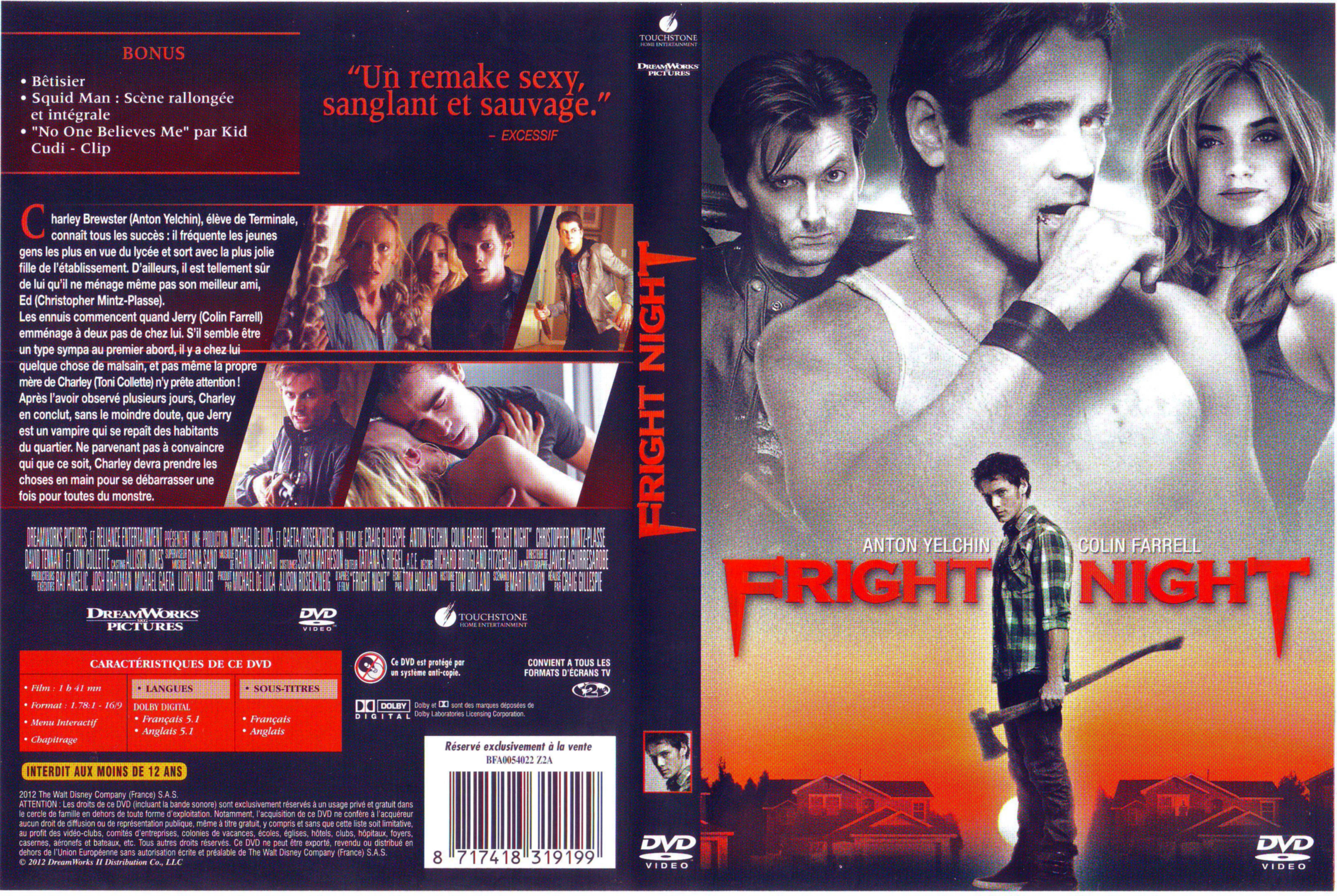 Jaquette DVD Fright night
