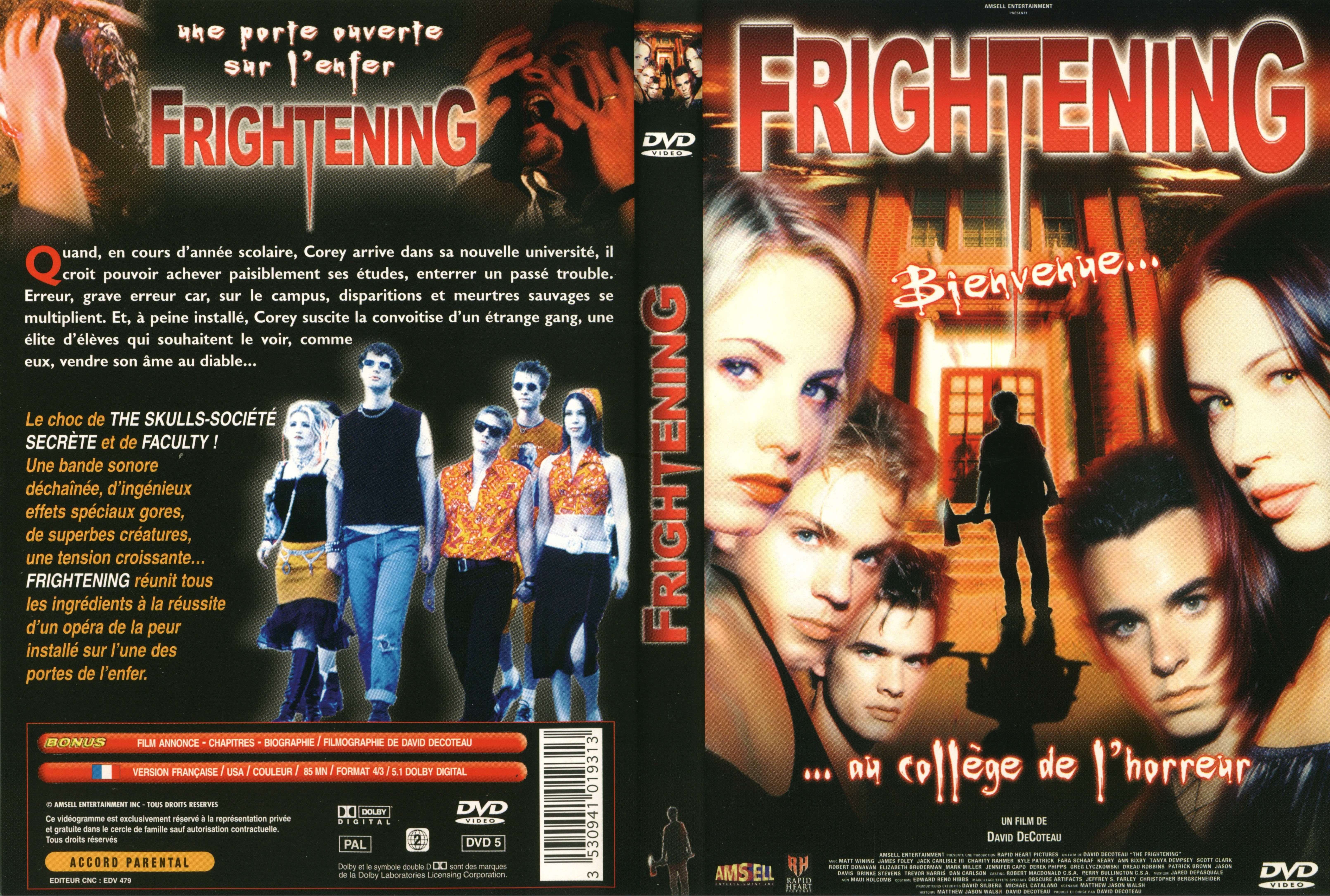 Jaquette DVD Frightenning
