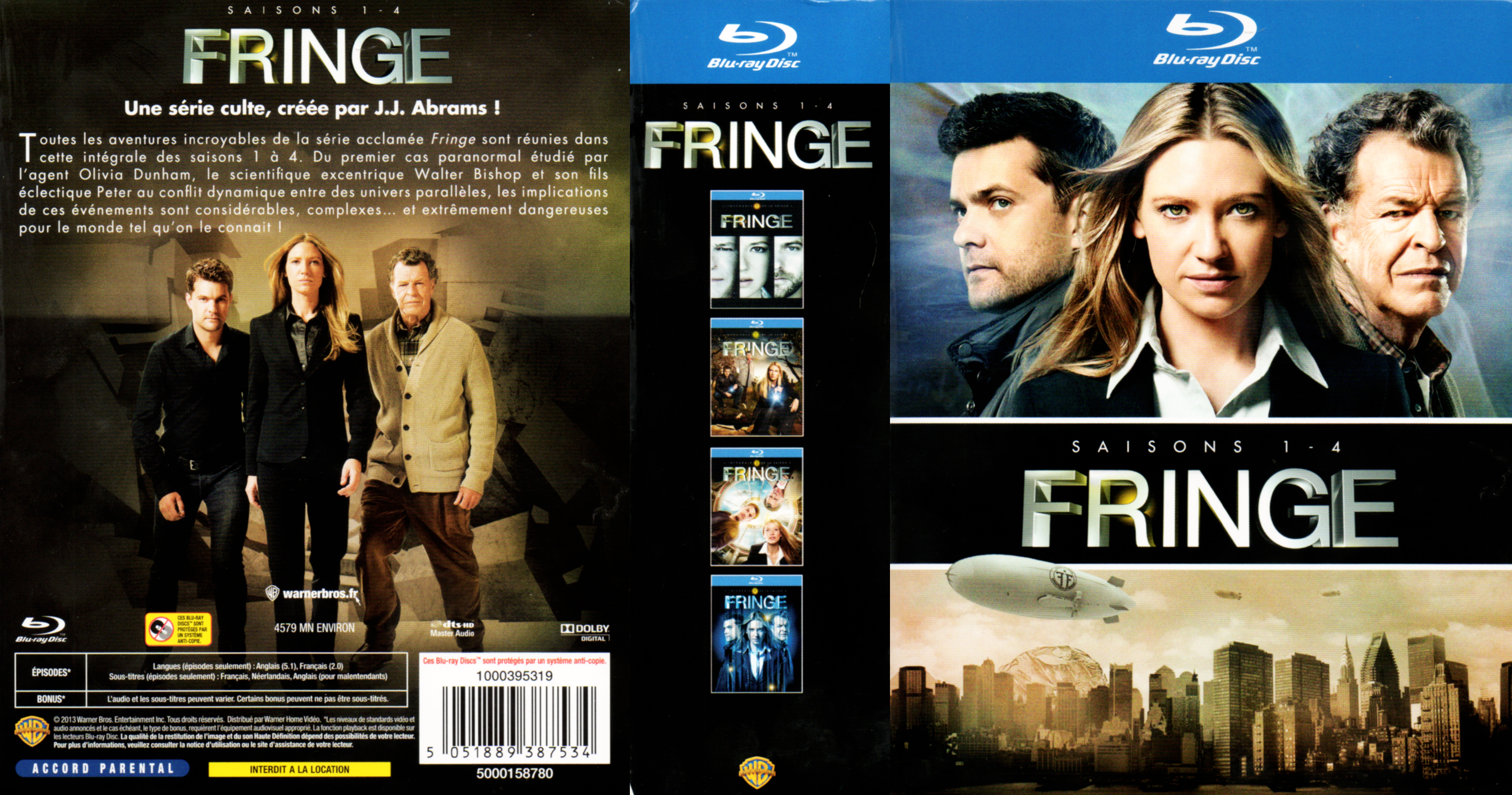 Jaquette DVD Fringe Saison 1-4 COFFRET (BLU-RAY)