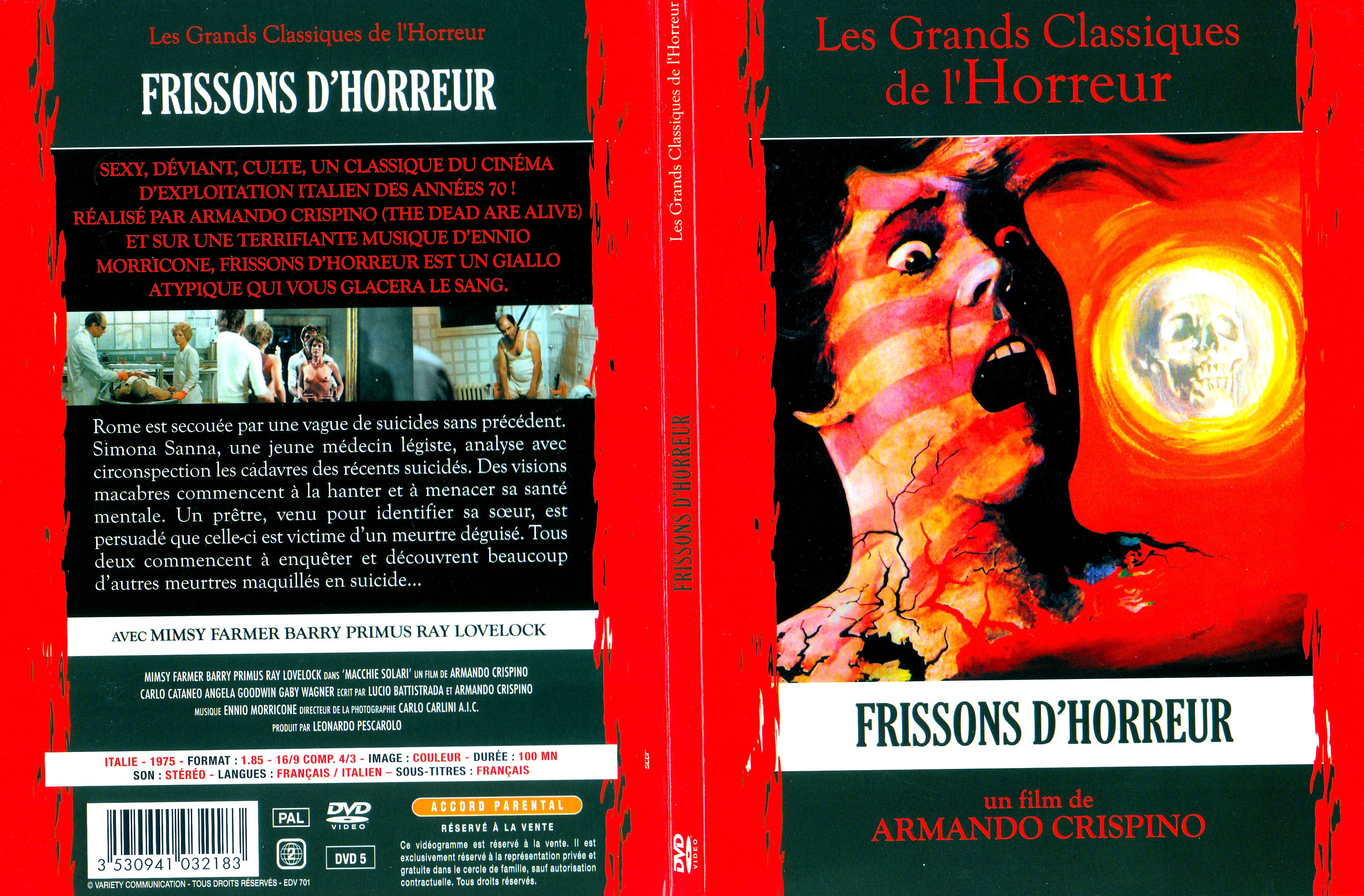 Jaquette DVD Frissons d