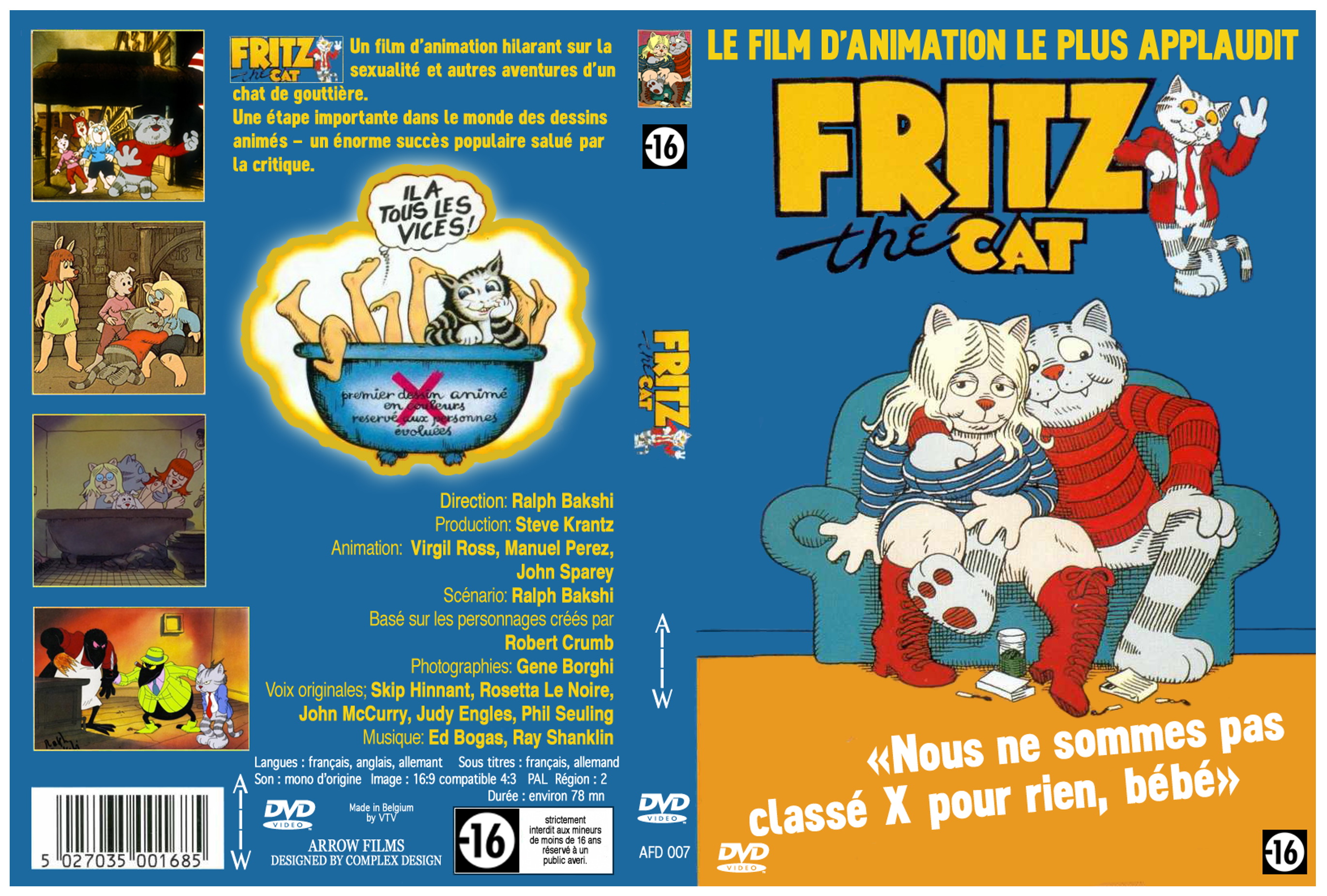 Jaquette DVD Fritz the Cat custom