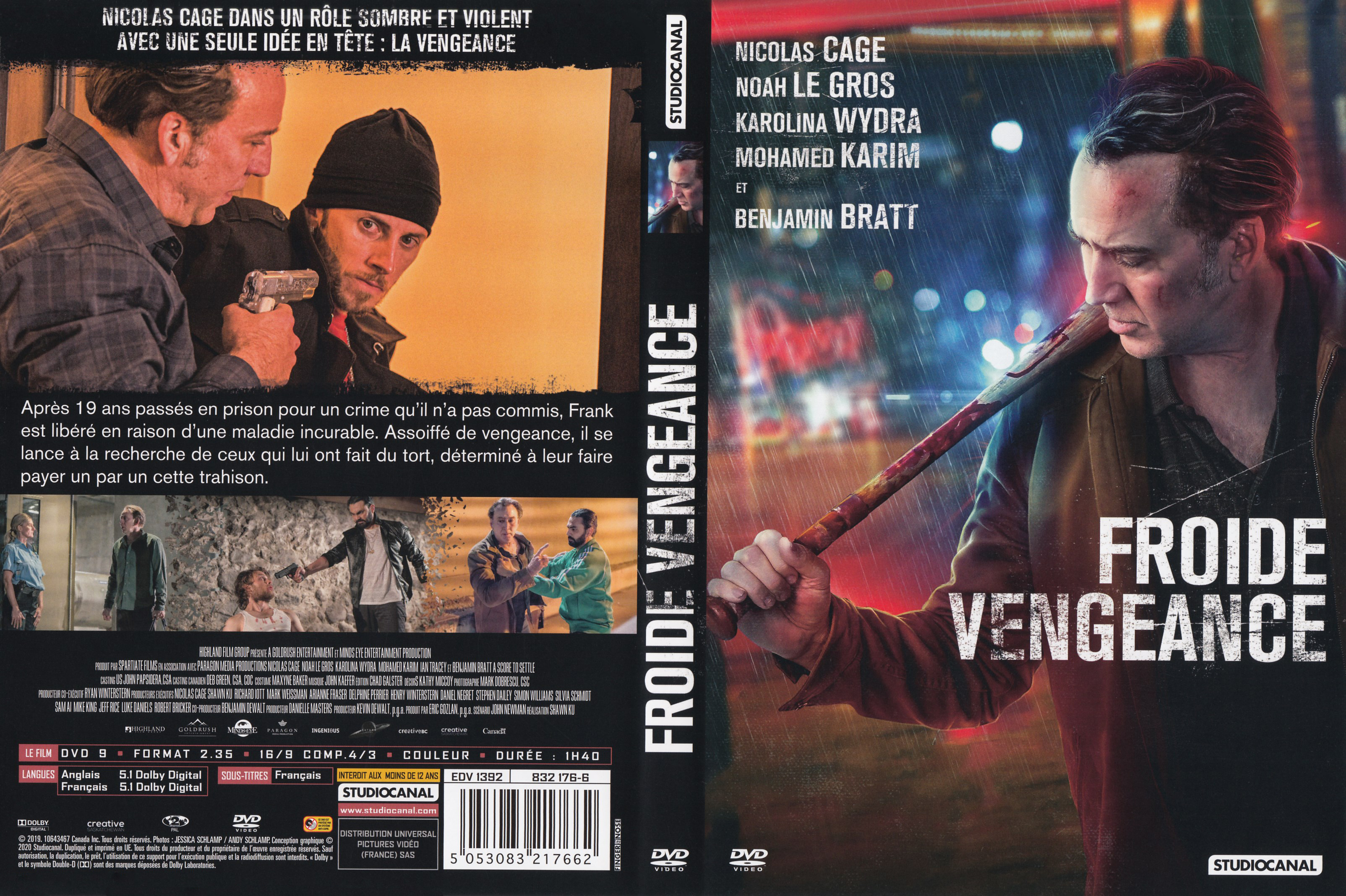 Jaquette DVD Froide vengeance