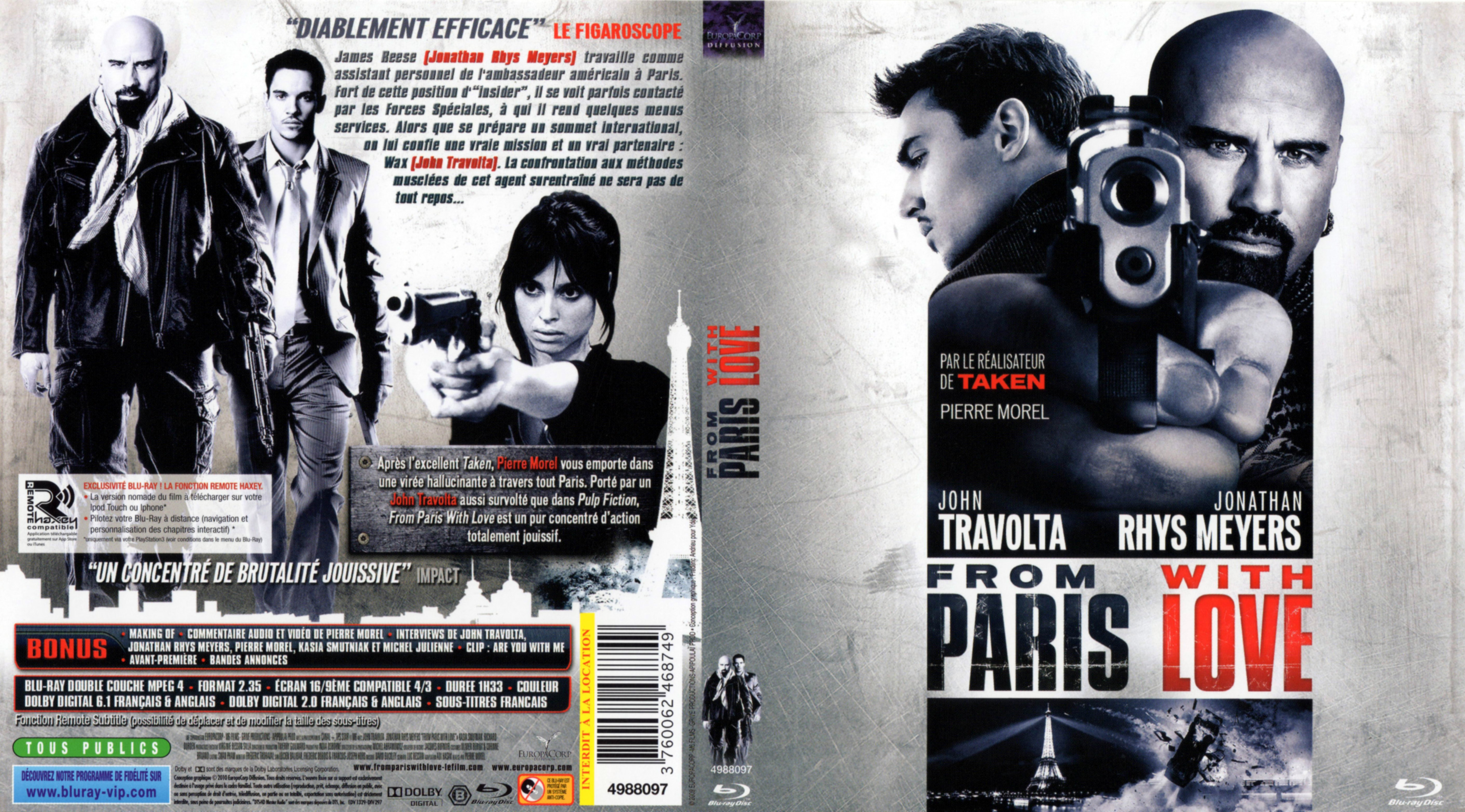 Jaquette DVD From Paris with love (BLU-RAY)