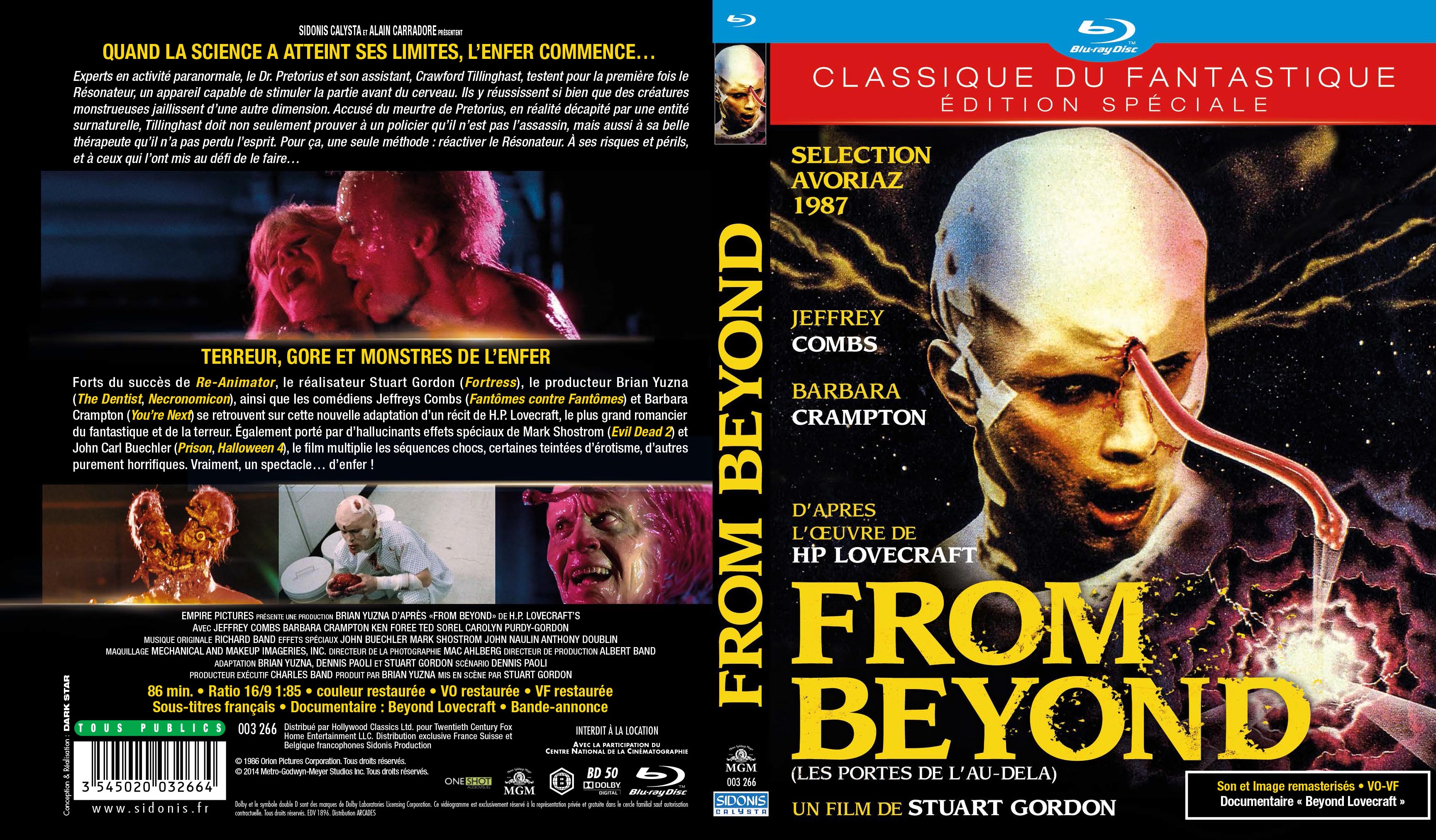 Jaquette DVD From beyond (BLU-RAY)
