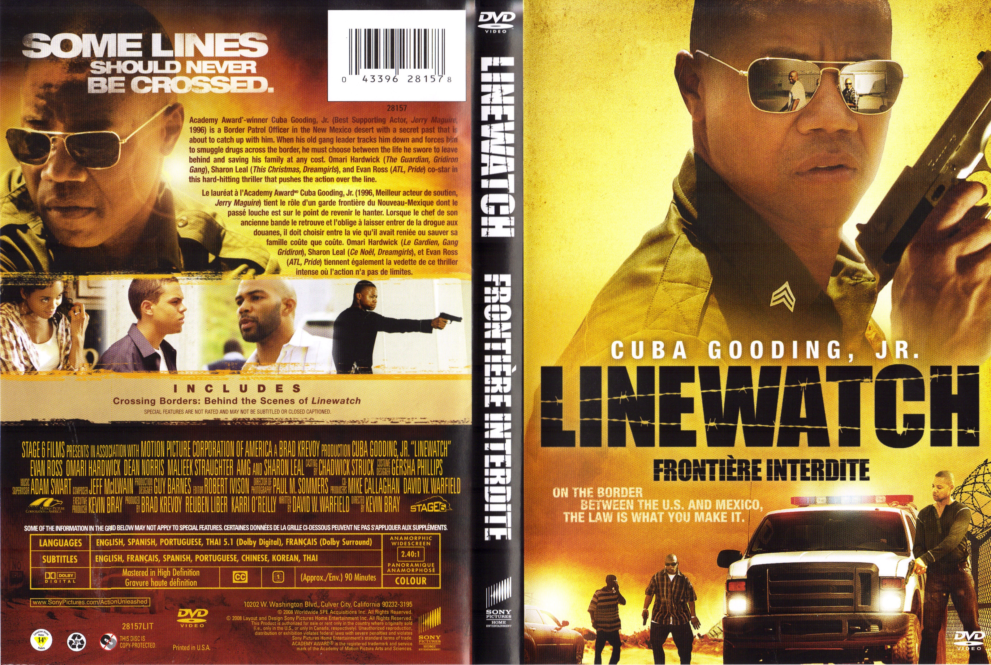 Jaquette DVD Frontire interdite - Linewatch (Canadienne)