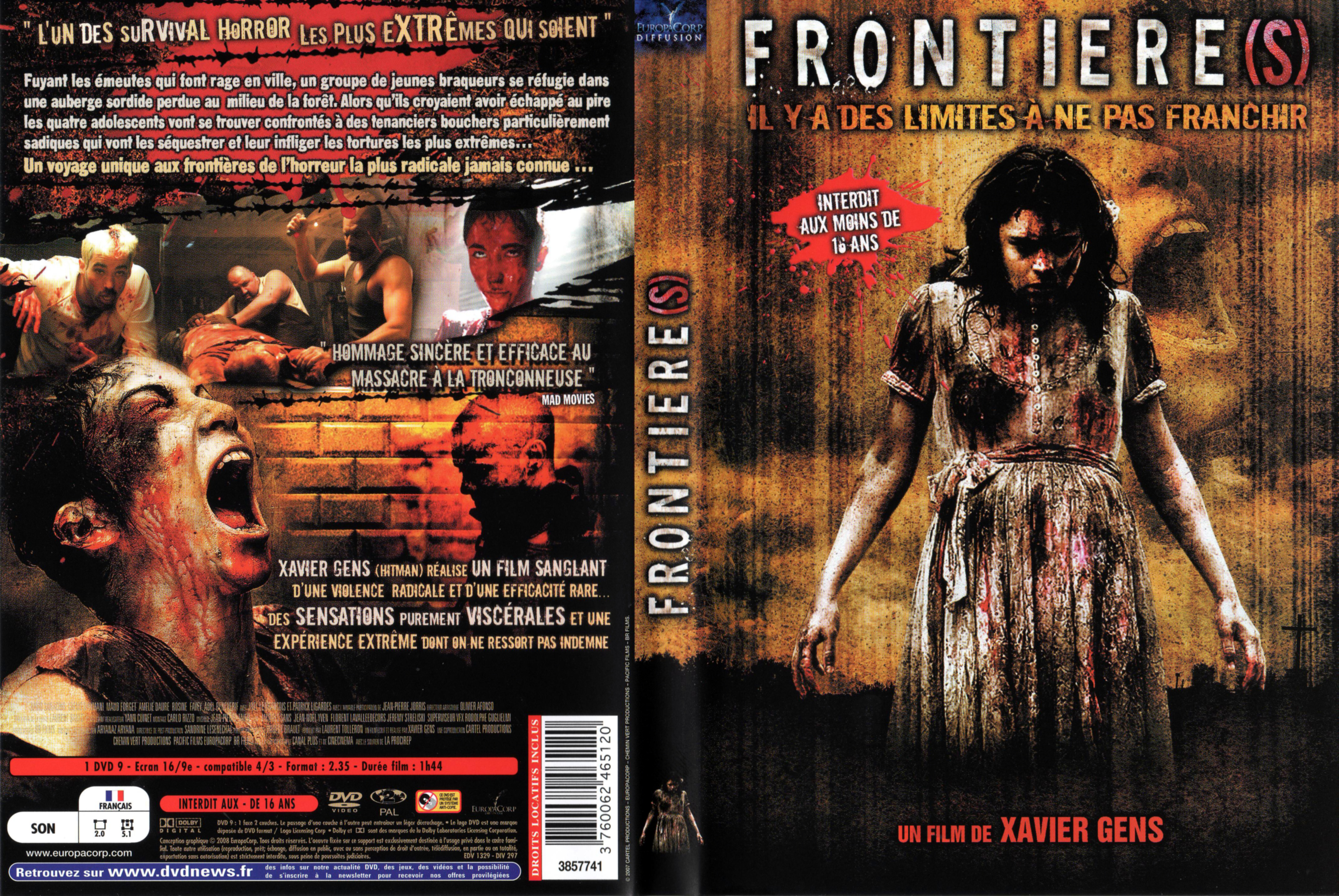 Jaquette DVD Frontieres