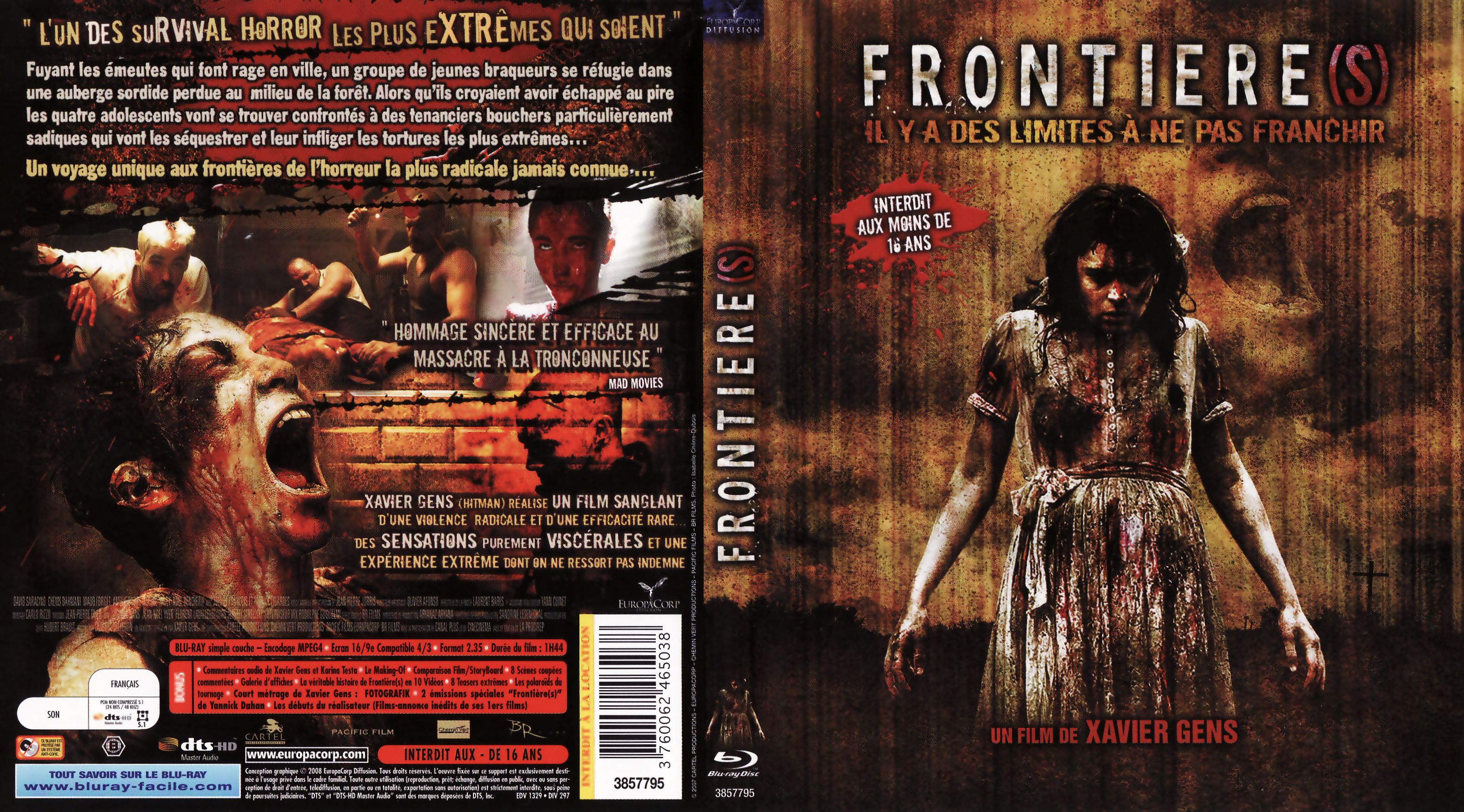 Jaquette DVD Frontieres (BLU-RAY)
