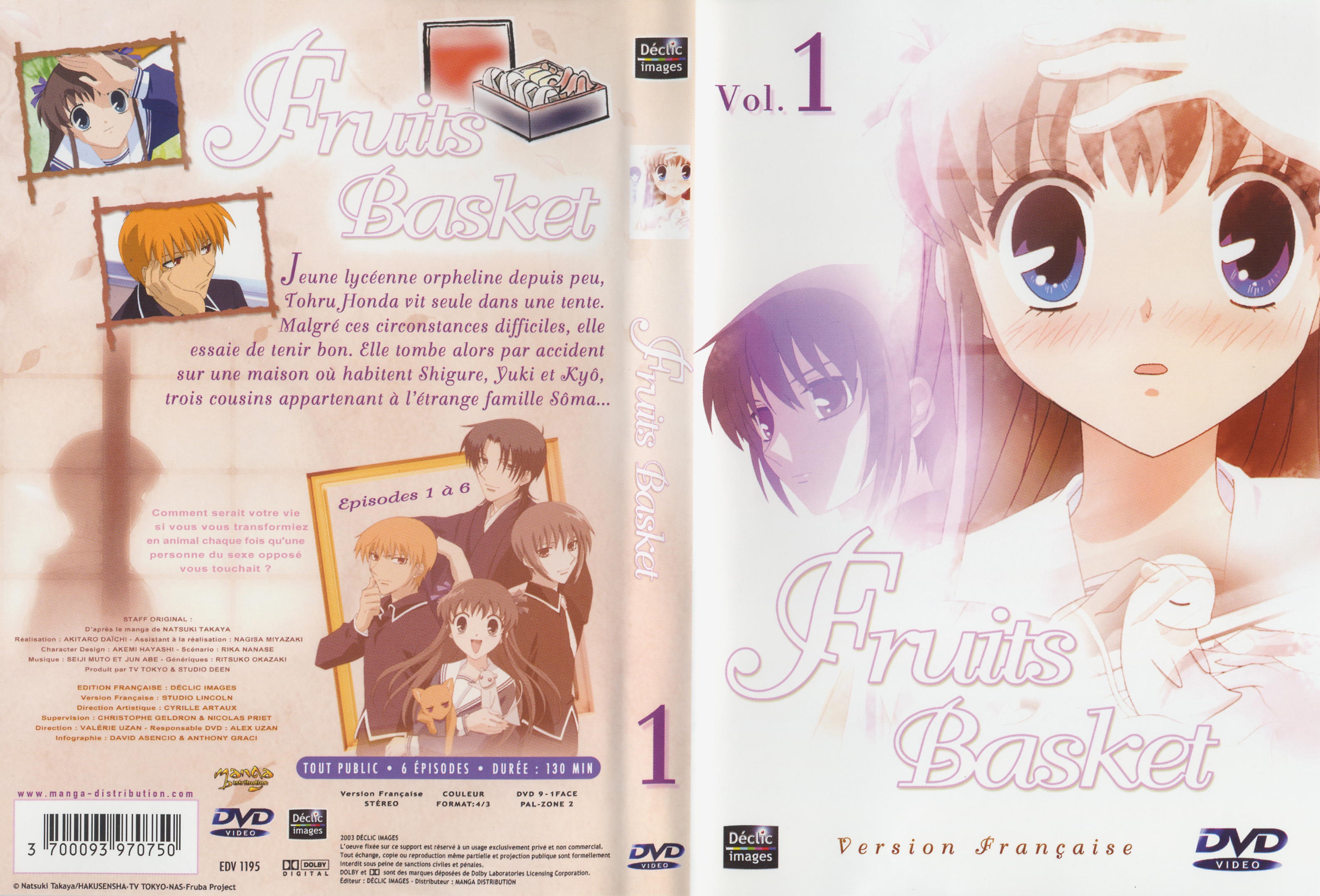 Jaquette DVD Fruits basket vol 1