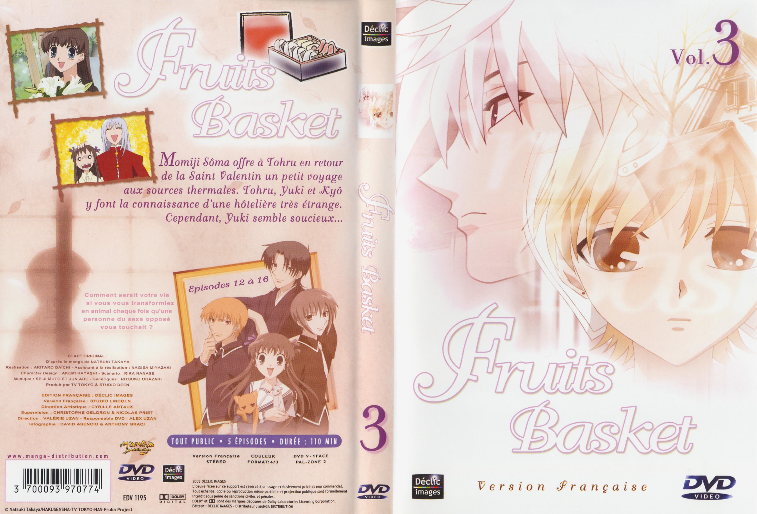 Jaquette DVD Fruits basket vol 3