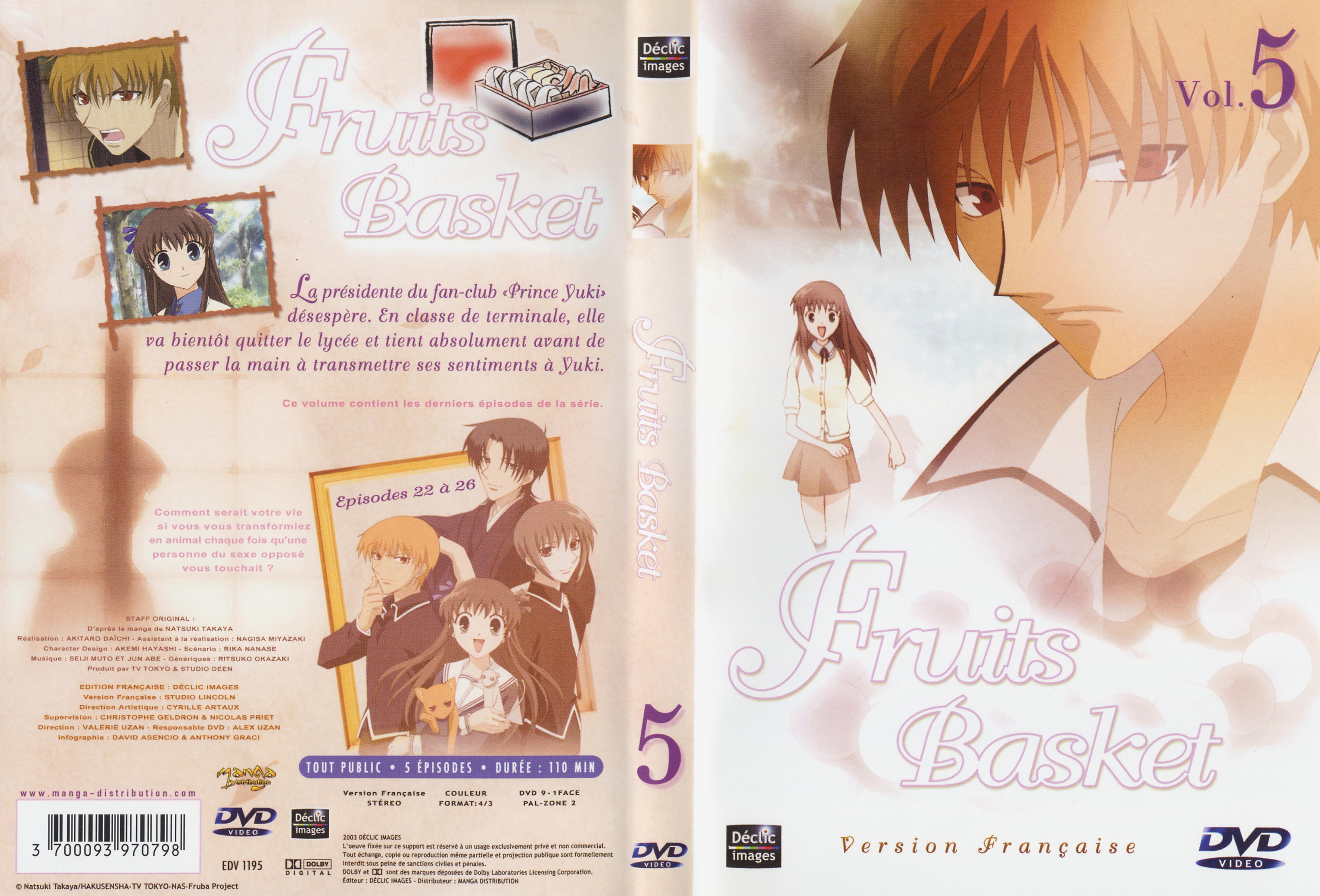 Jaquette DVD Fruits basket vol 5