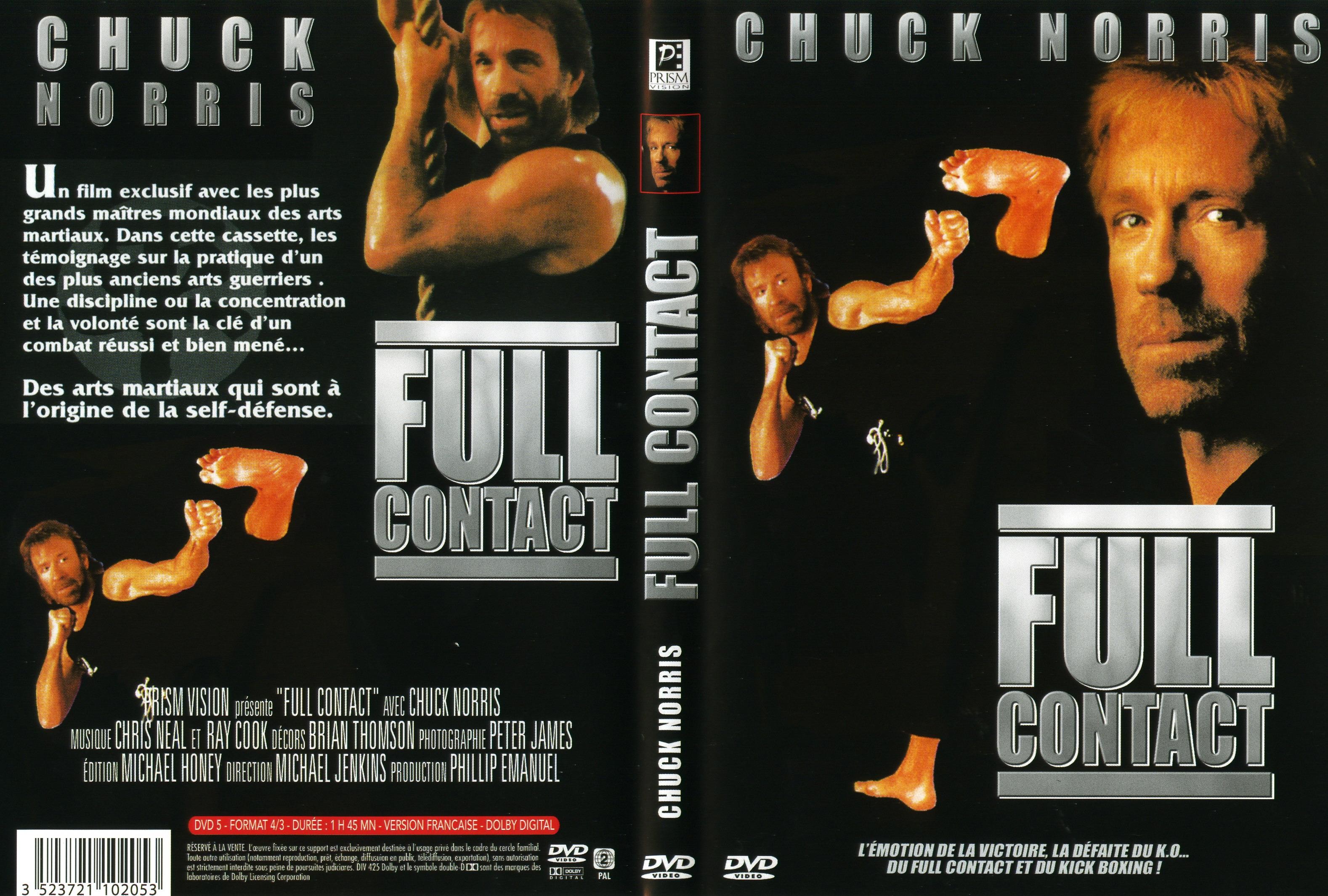 Jaquette DVD Full contact (chuck norris)