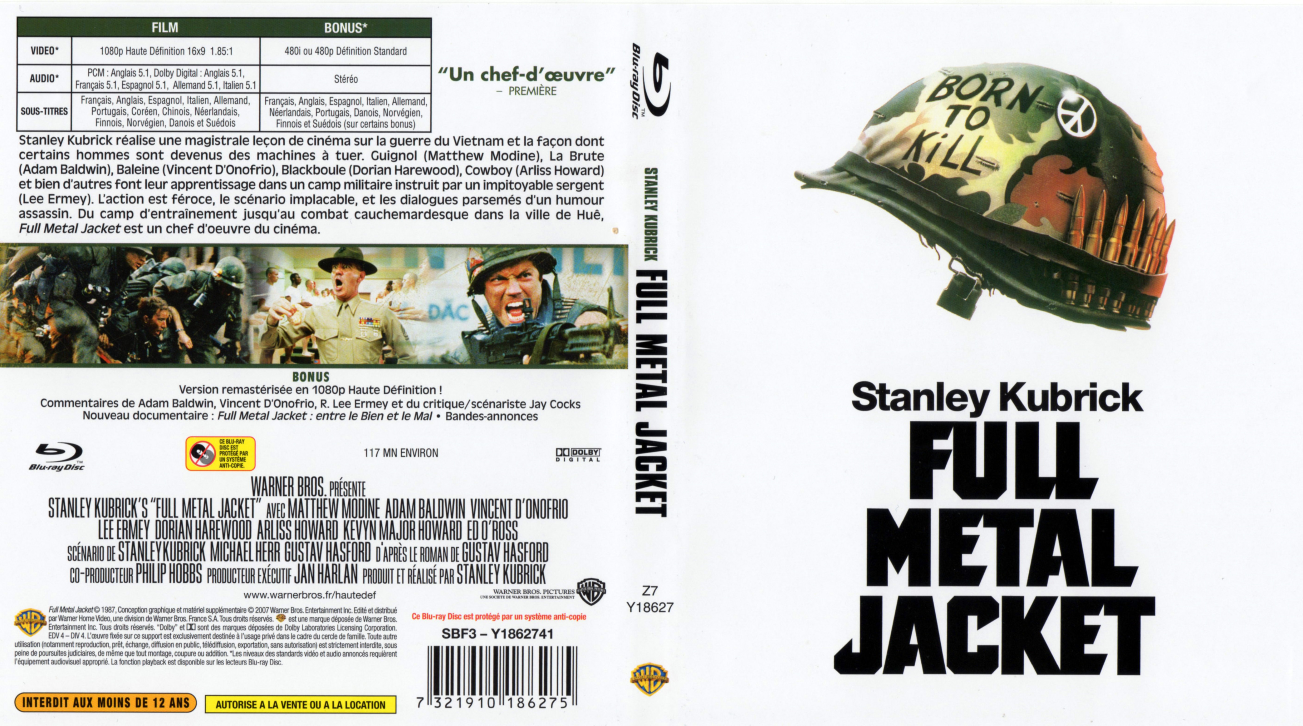 Jaquette DVD Full metal jacket (BLU-RAY)
