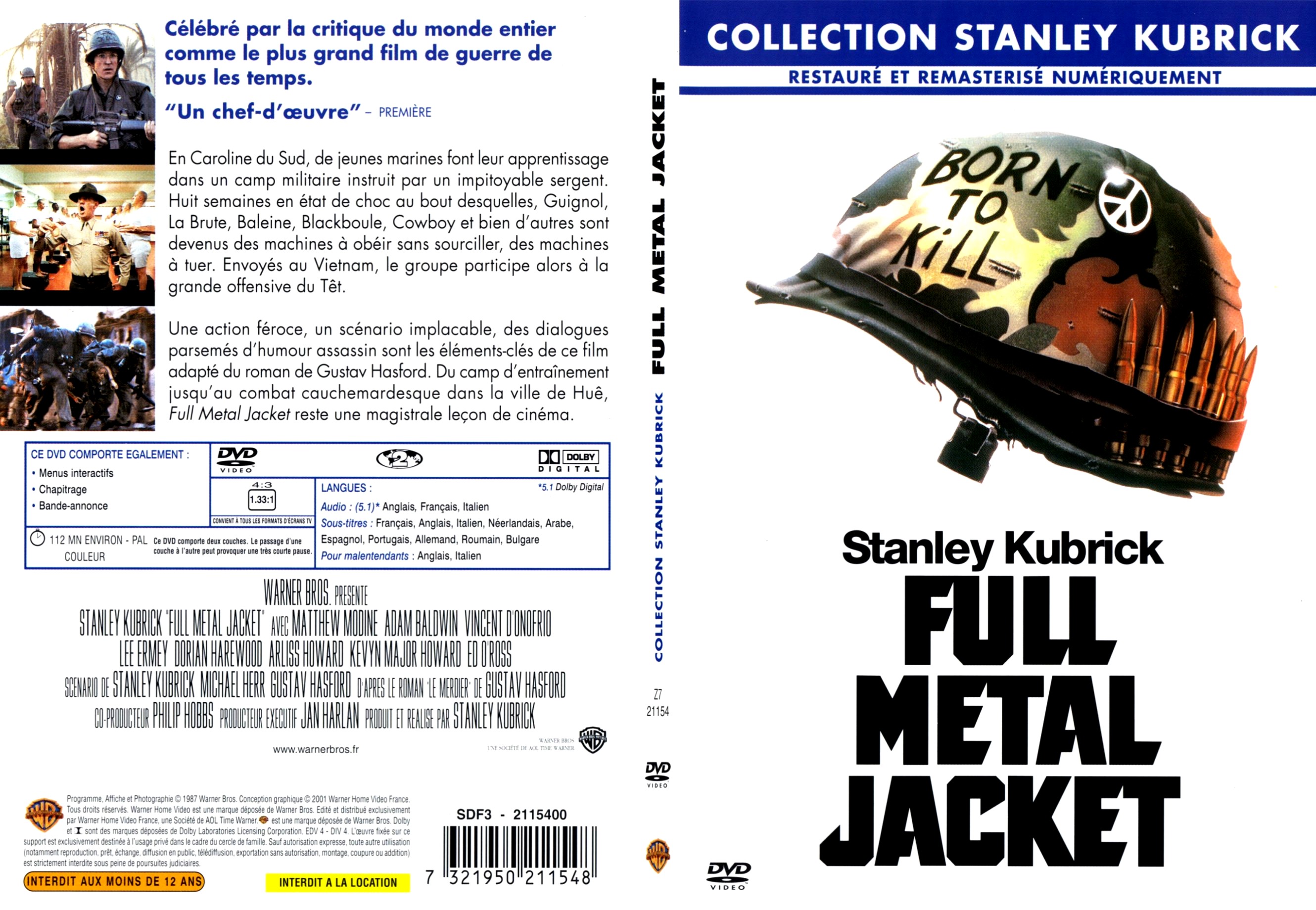 Jaquette DVD Full metal jacket - SLIM