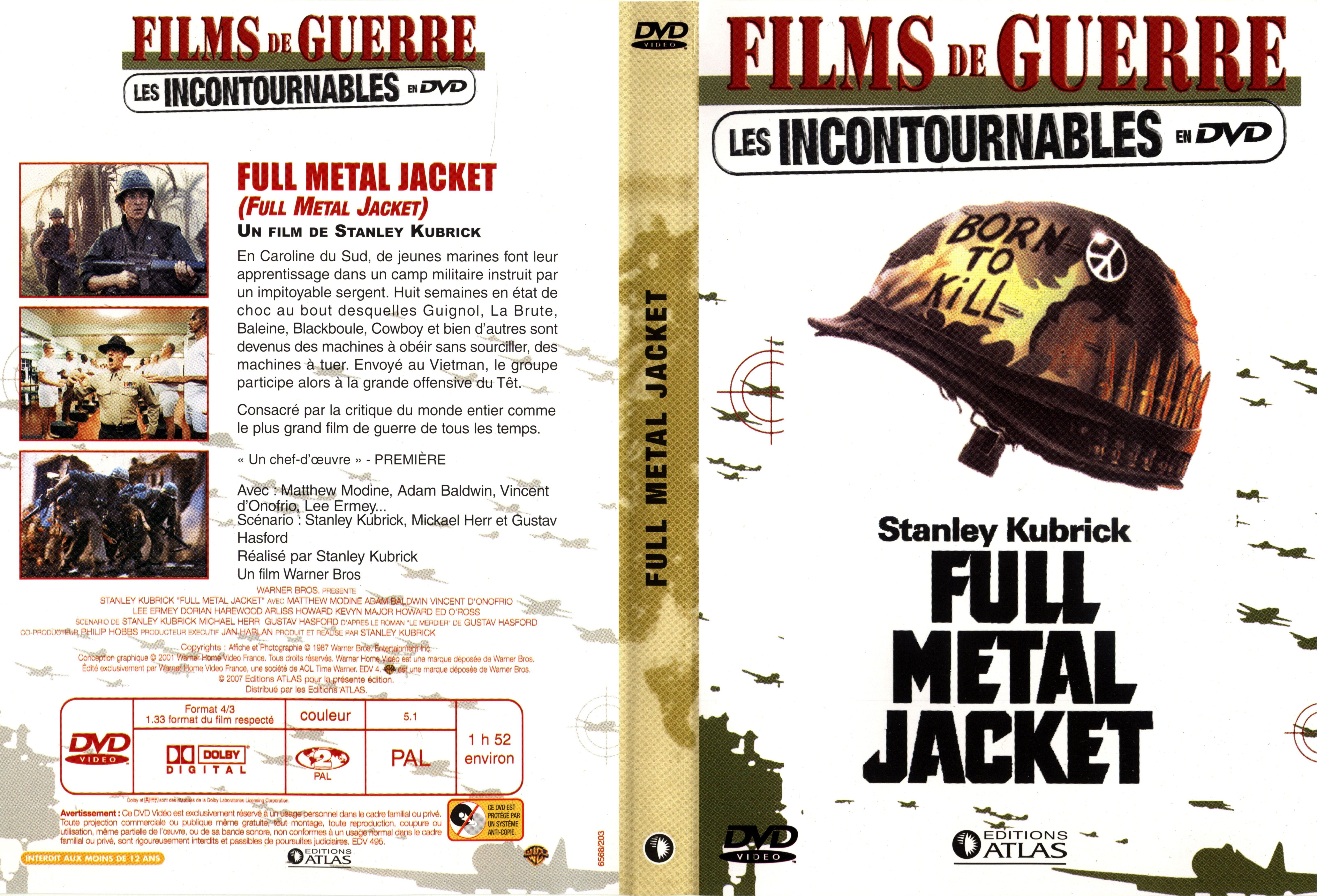 Jaquette DVD Full metal jacket v3