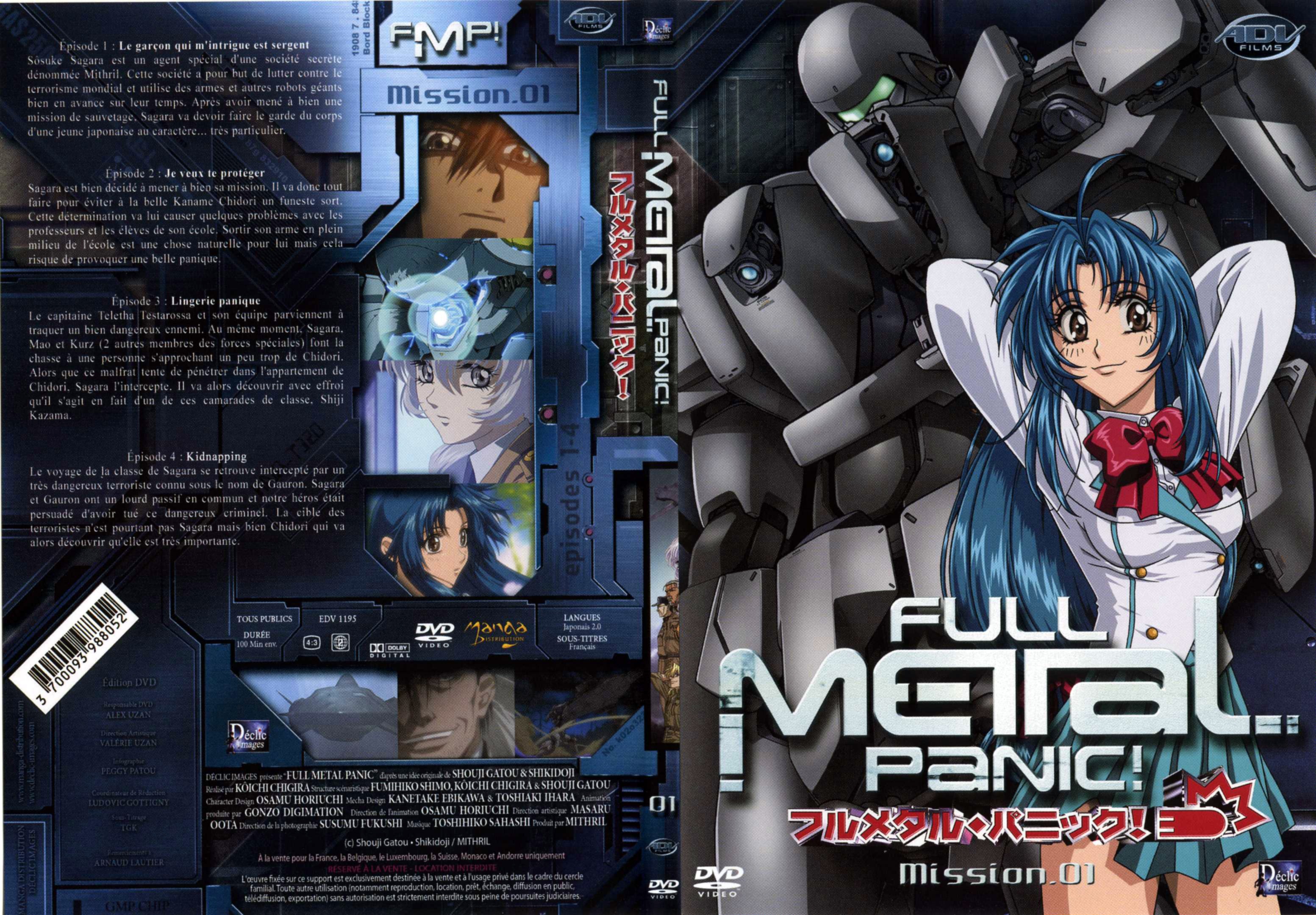 Jaquette DVD Full metal panic vol 1