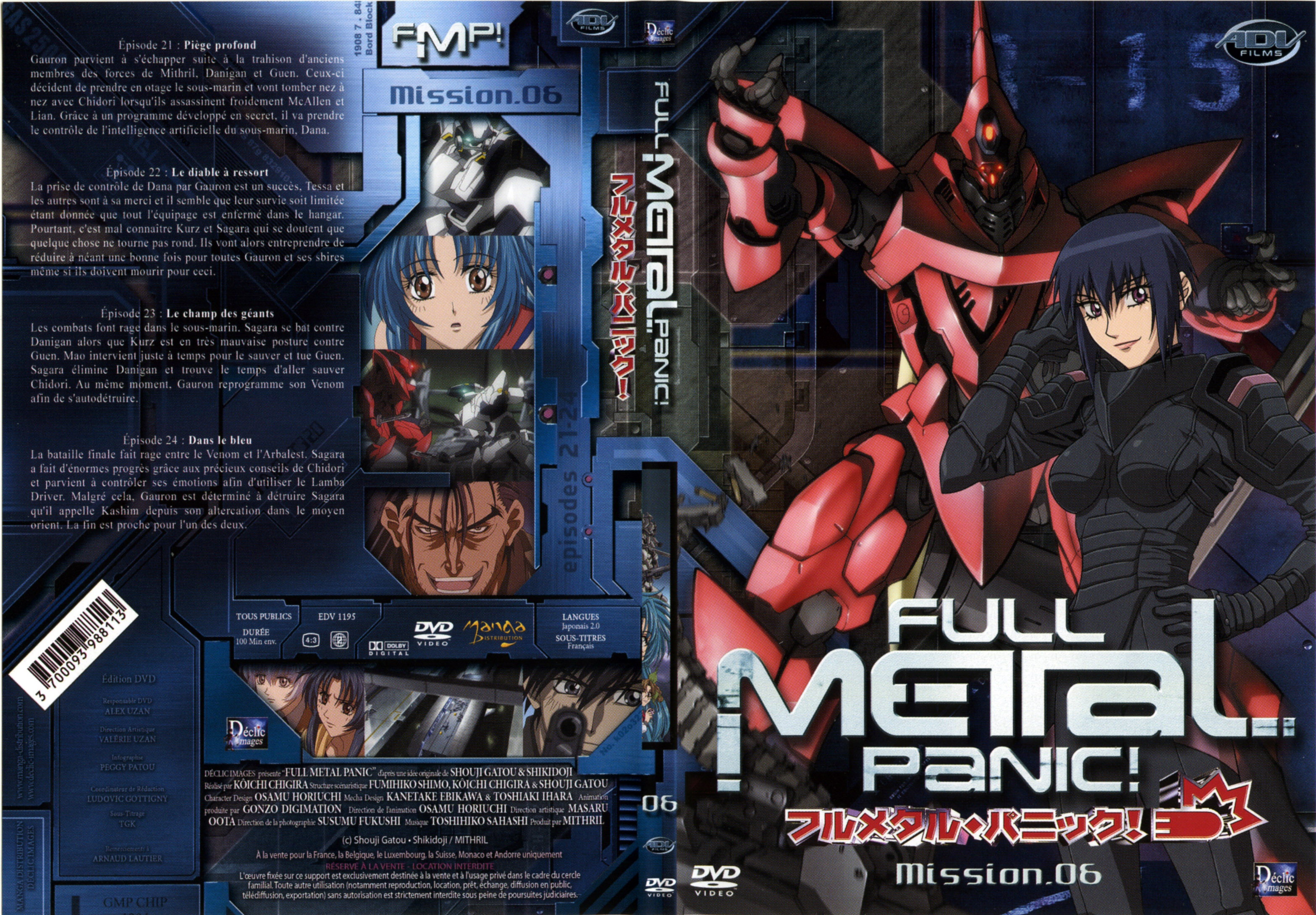 Jaquette DVD Full metal panic vol 6