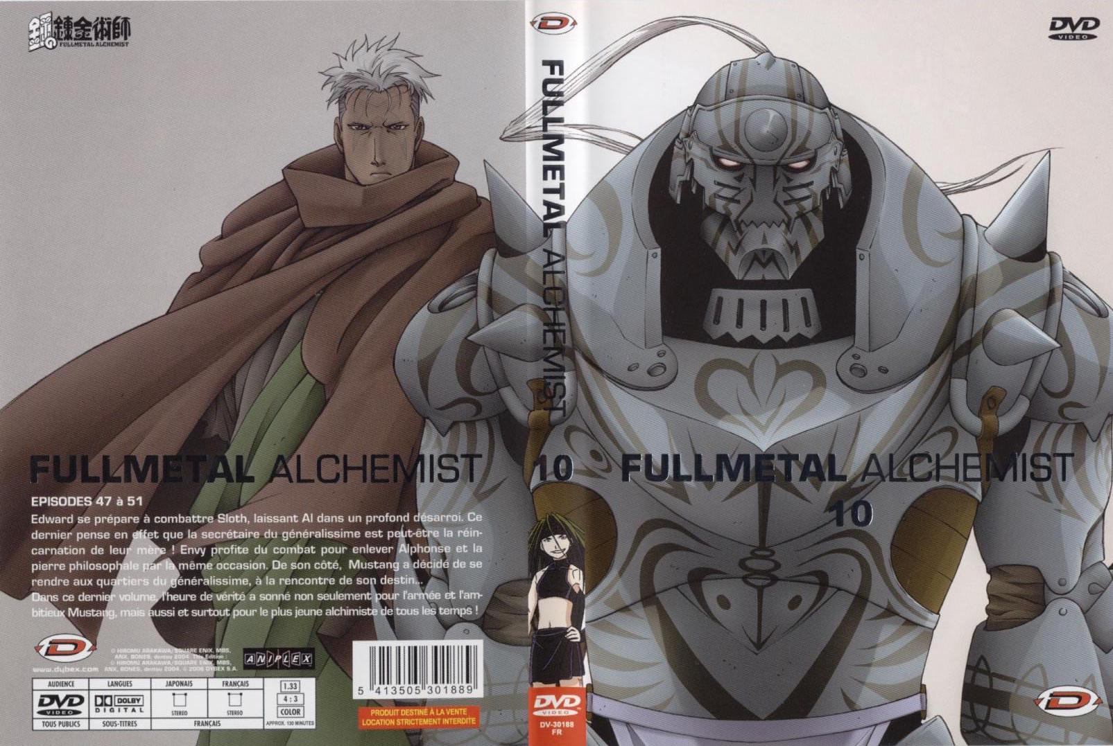 Jaquette DVD Fullmetal alchemist vol 10