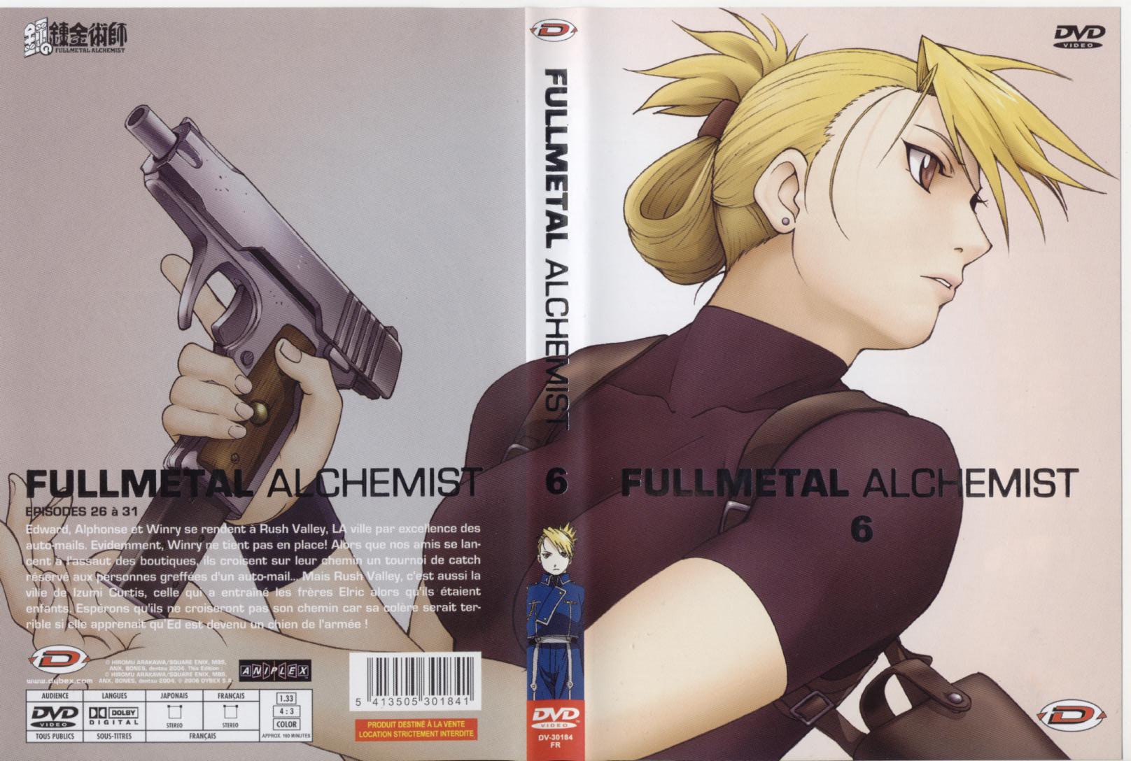 Jaquette DVD Fullmetal alchemist vol 6