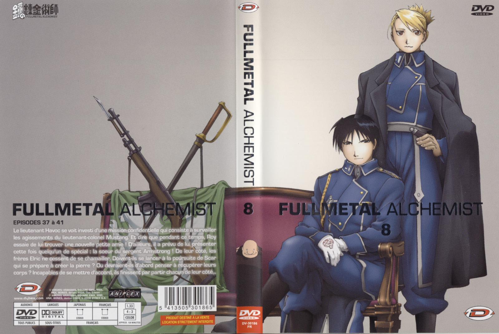 Jaquette DVD Fullmetal alchemist vol 8