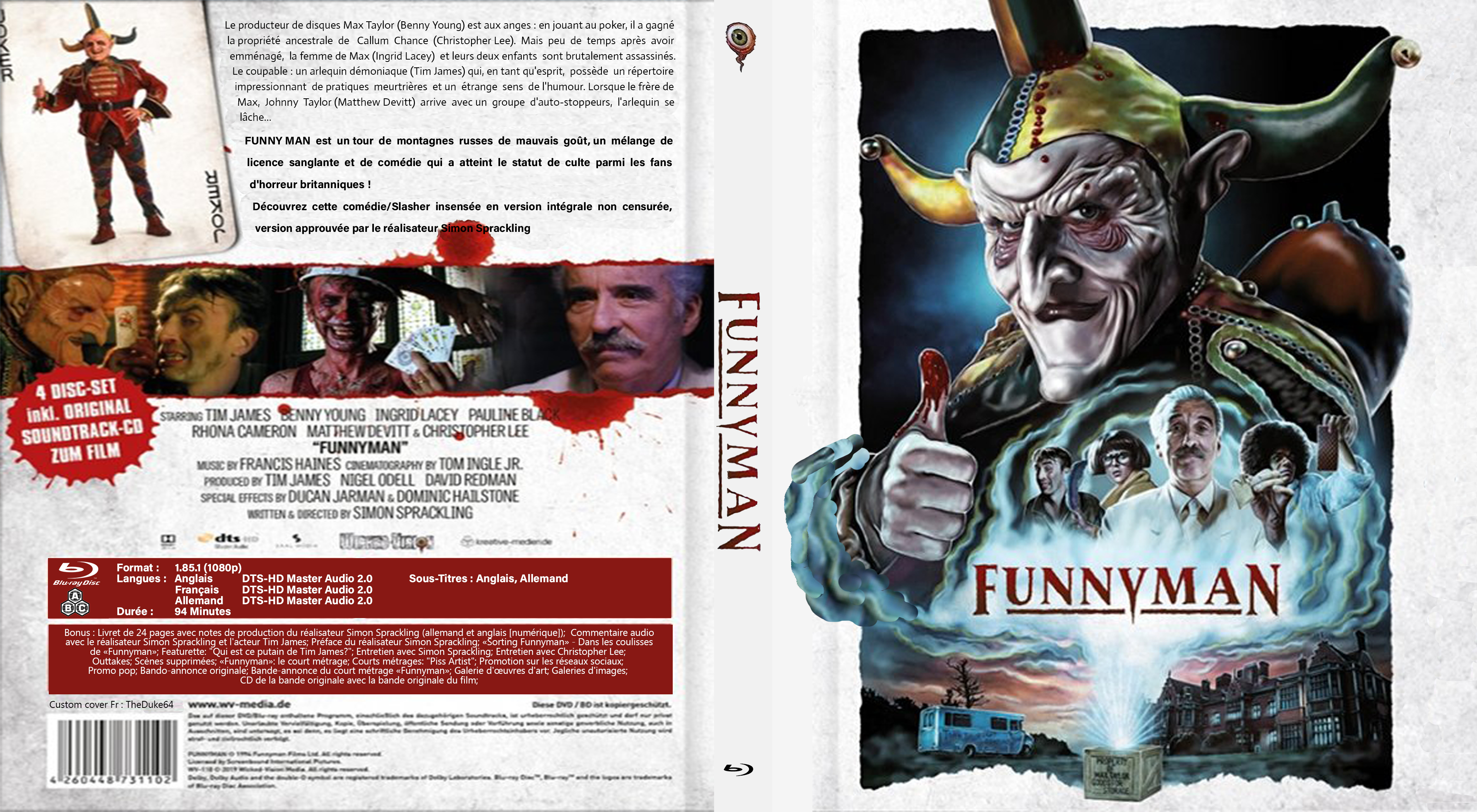 Jaquette DVD Funny Man custom (BLU-RAY)