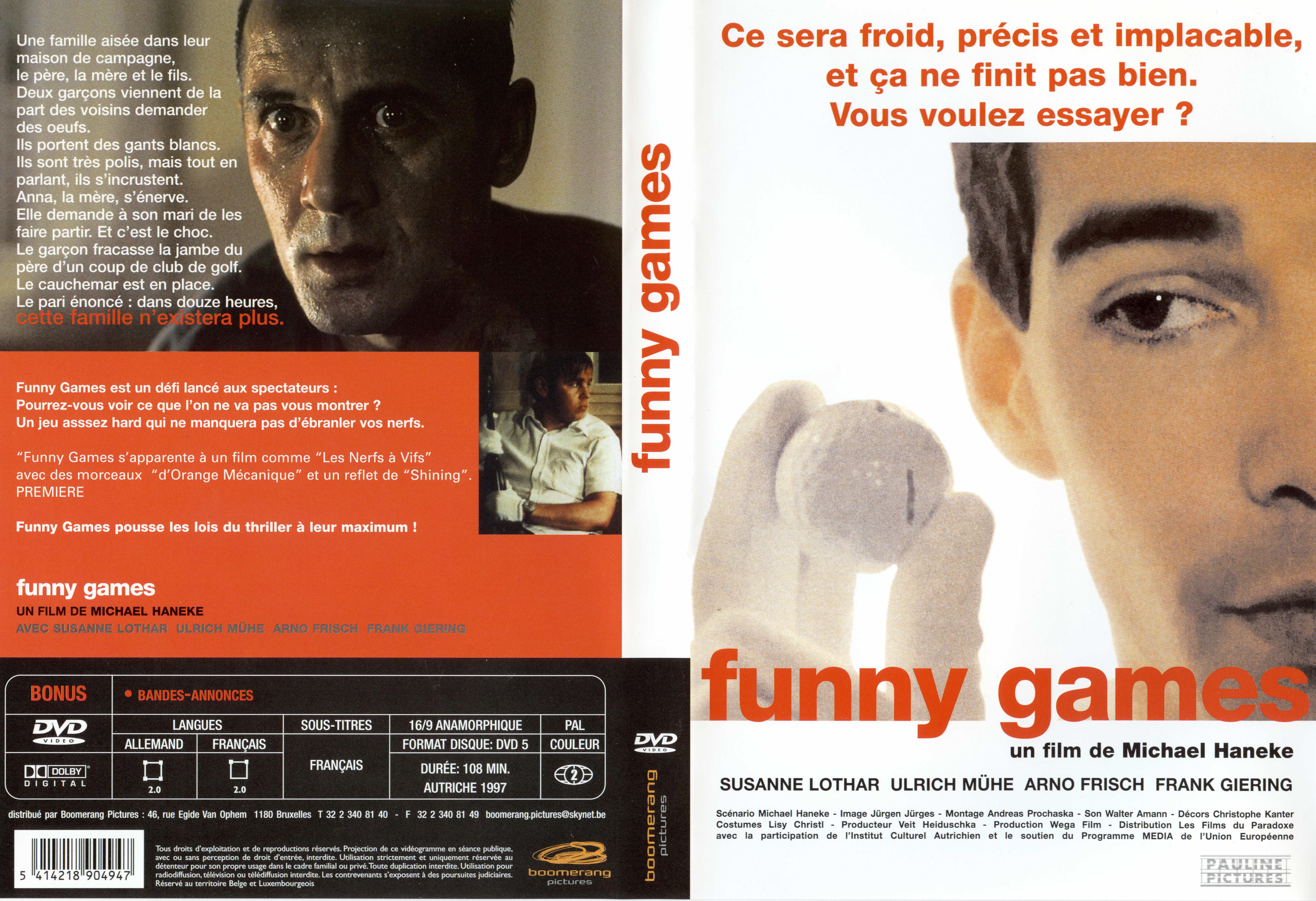 Jaquette DVD Funny games