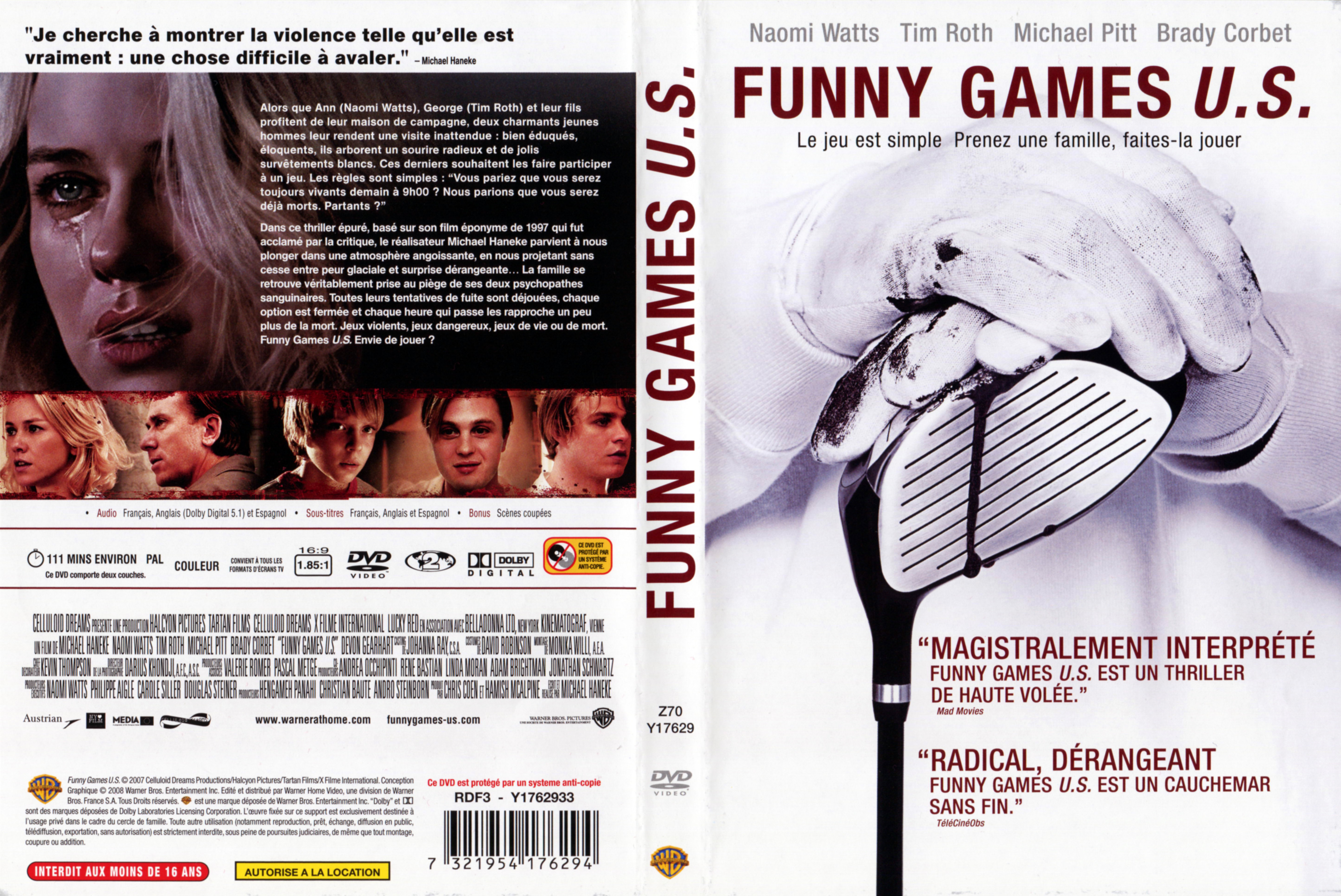 Jaquette DVD Funny games US