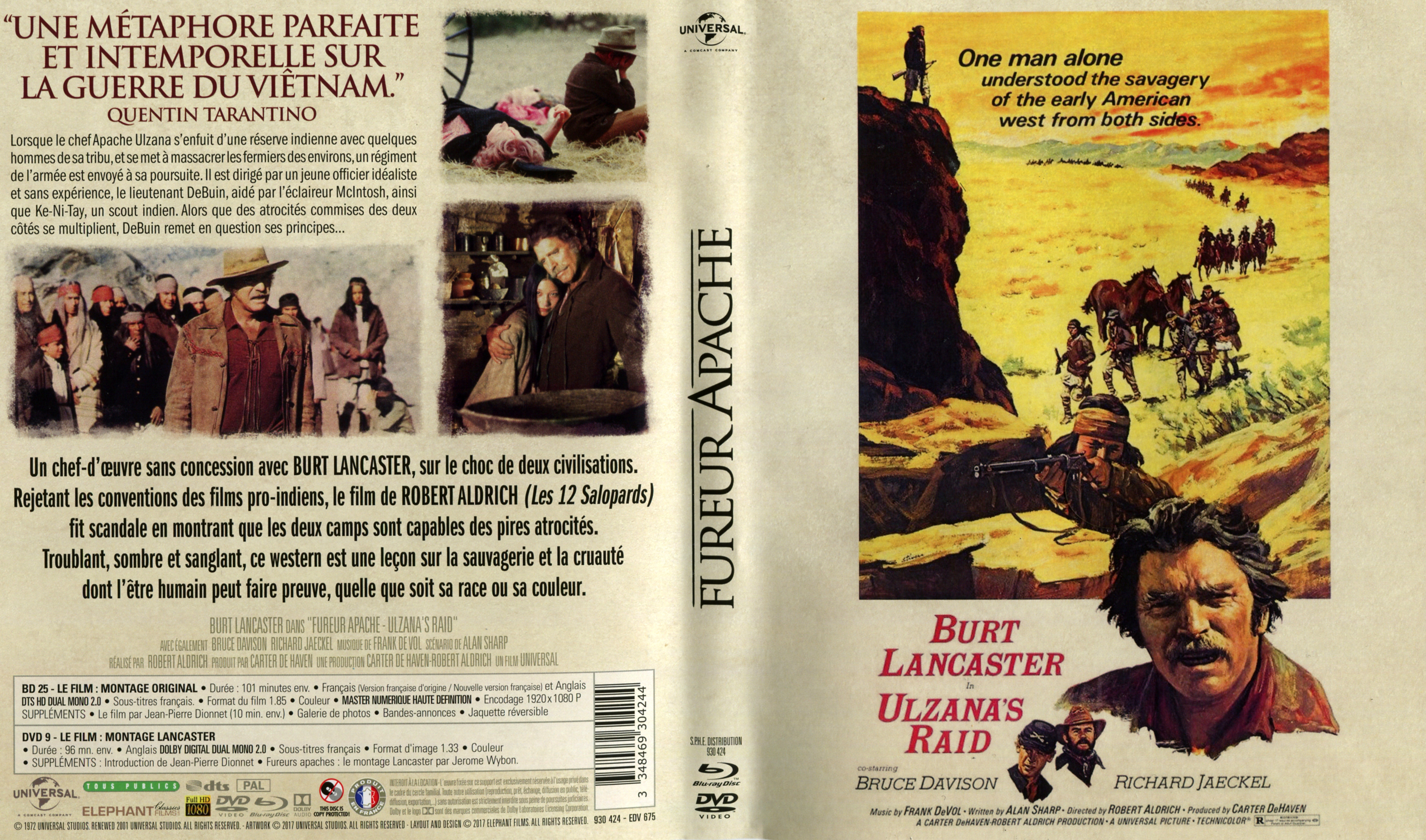 Jaquette DVD Fureur Apache (BLU-RAY)