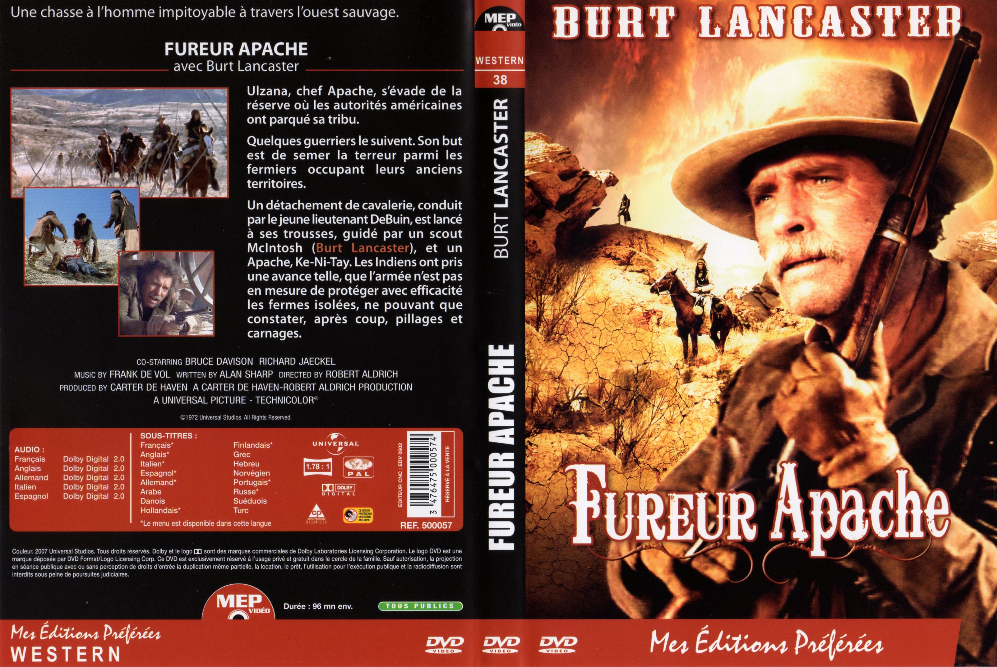 Jaquette DVD Fureur apache v2