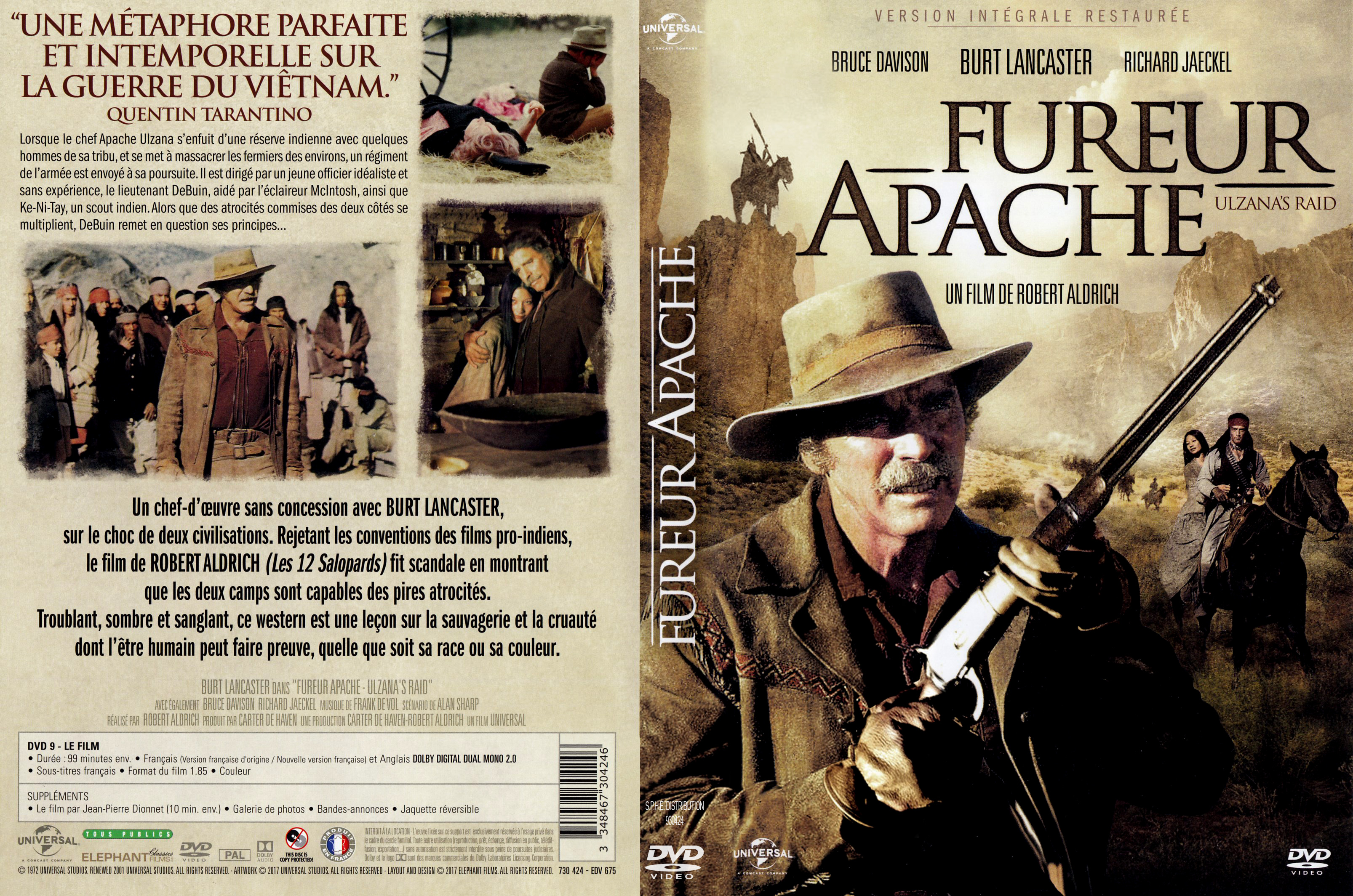 Jaquette DVD Fureur apache v3