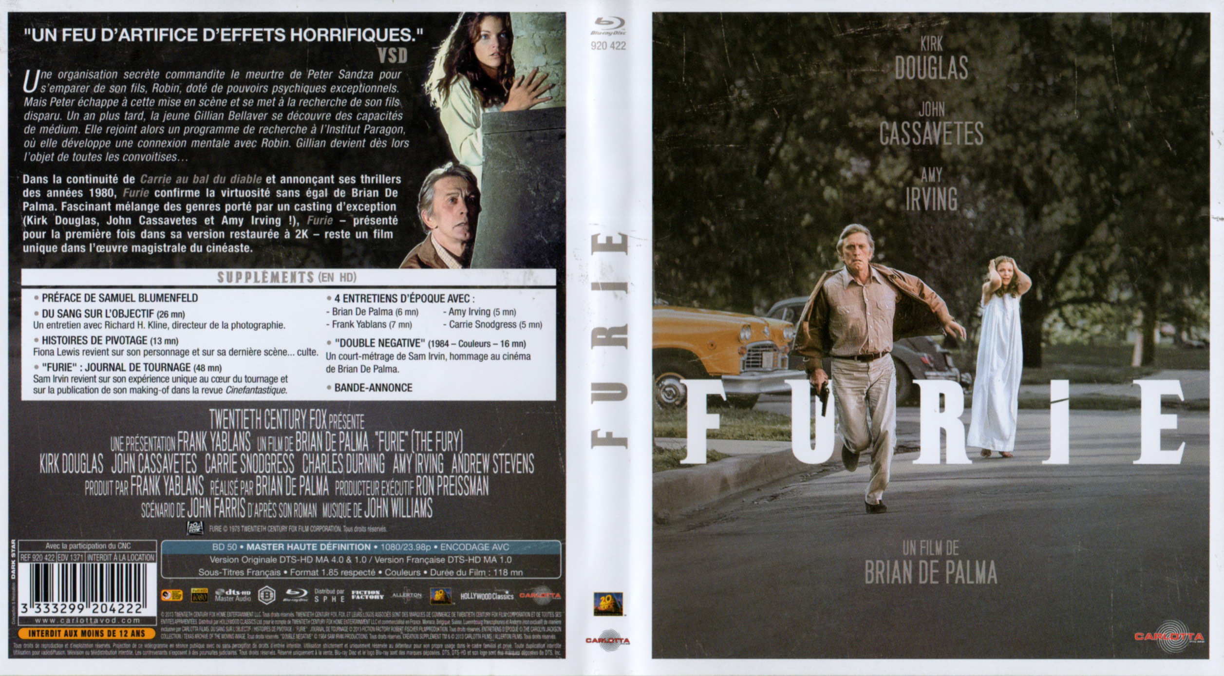 Jaquette DVD Furie (BLU-RAY)