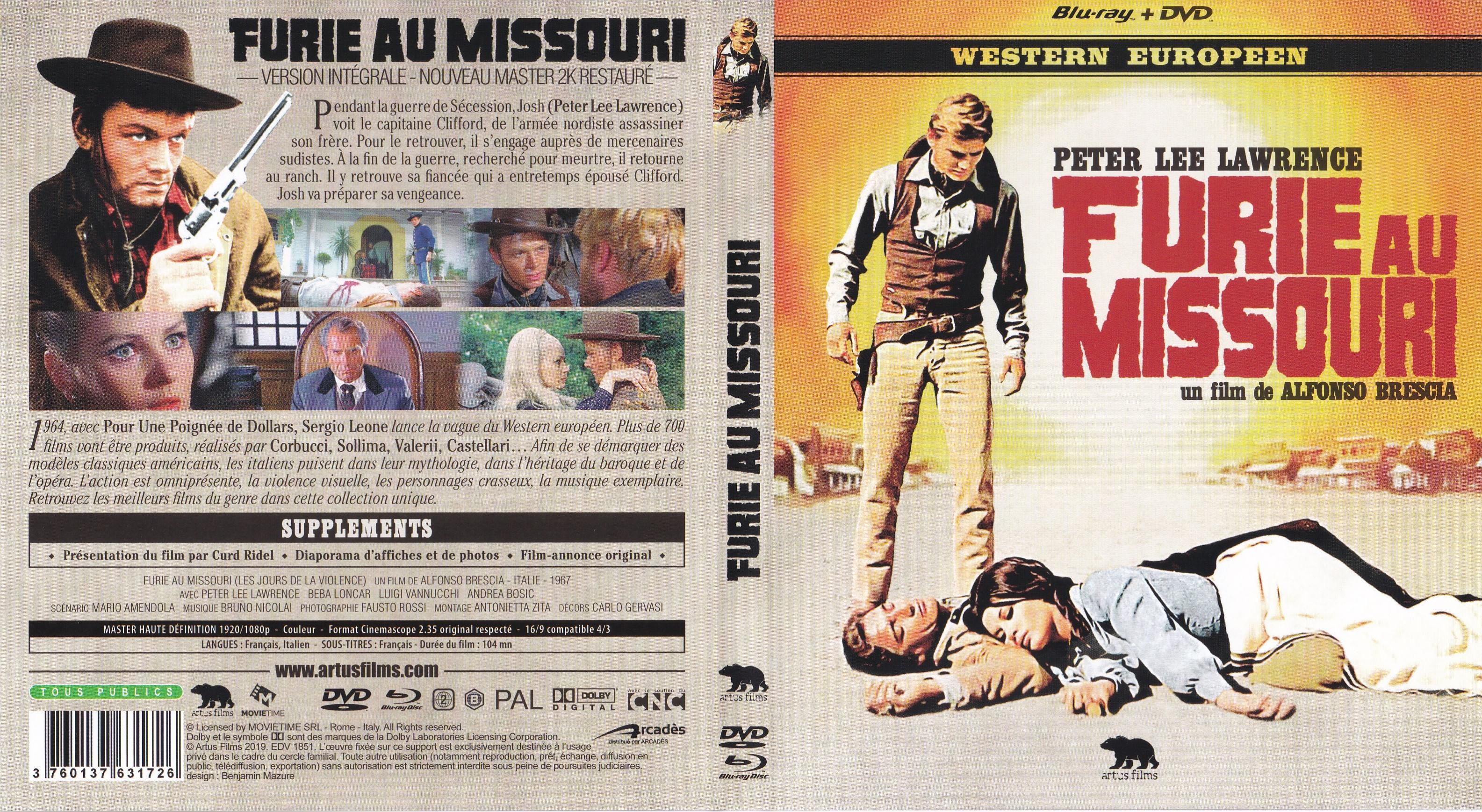 Jaquette DVD Furie au Missouri (BLU-RAY)