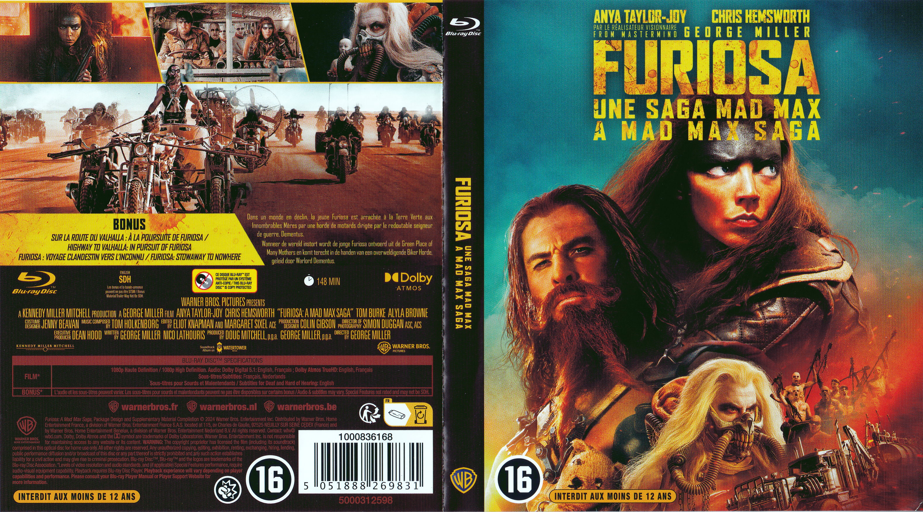 Jaquette DVD Furiosa - Une saga Mad Max (BLU-RAY)