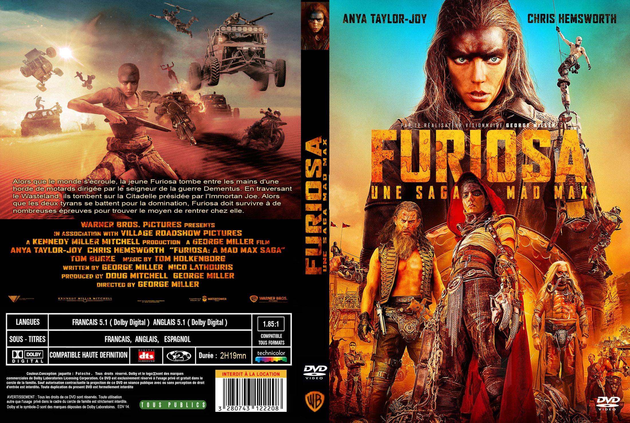 Jaquette DVD Furiosa custom