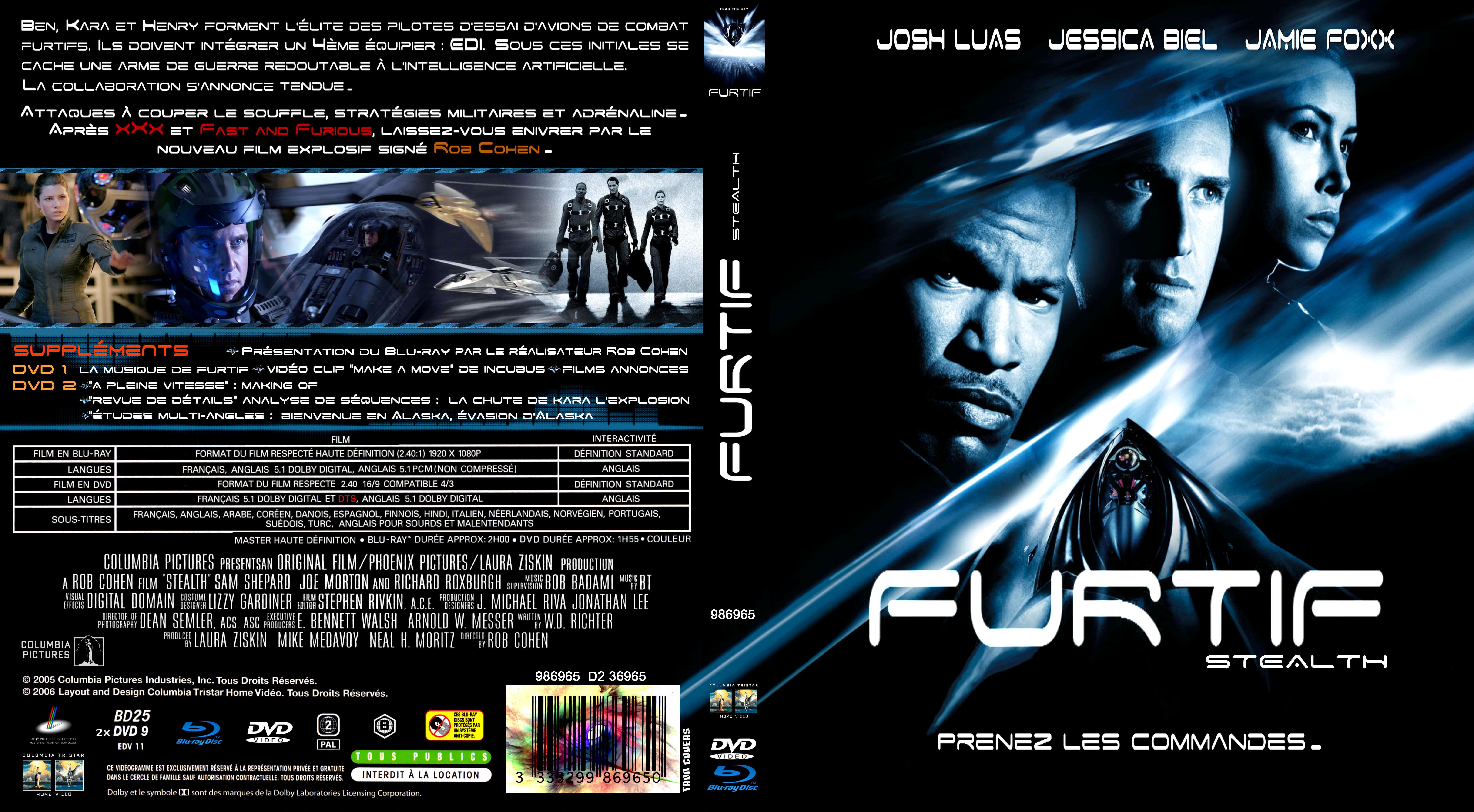 Jaquette DVD Furtif custom (BLU-RAY)