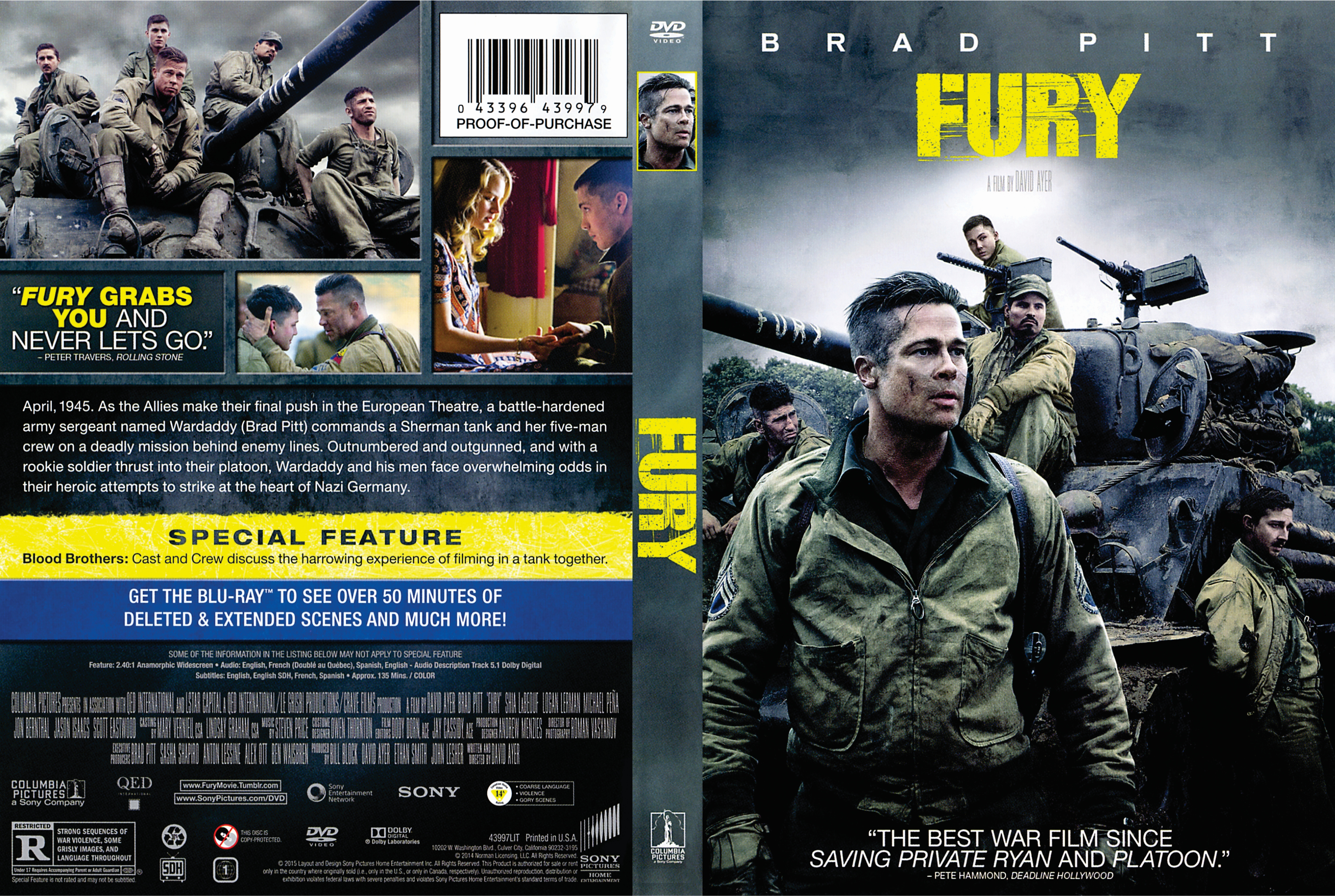 Jaquette DVD Fury custom v2