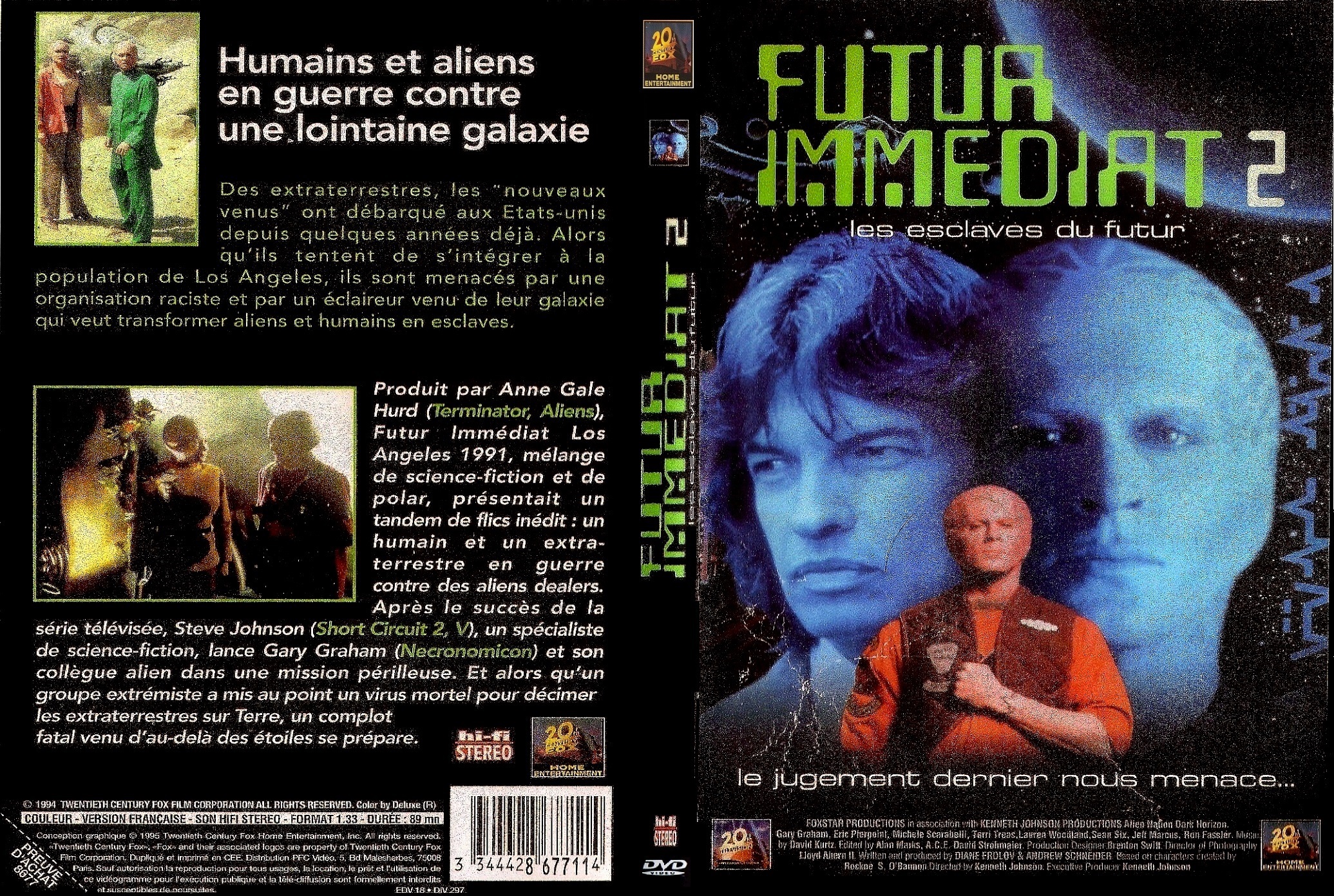 Jaquette DVD Futur Immediat 2 les esclaves du future custom