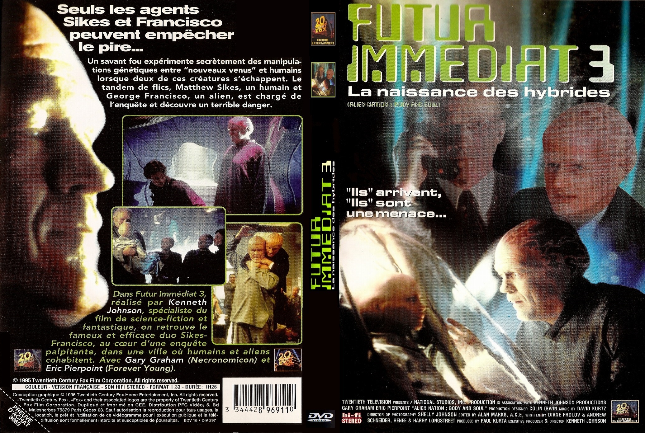 Jaquette DVD Futur Immdiat 3 la naissance des hybrides custom
