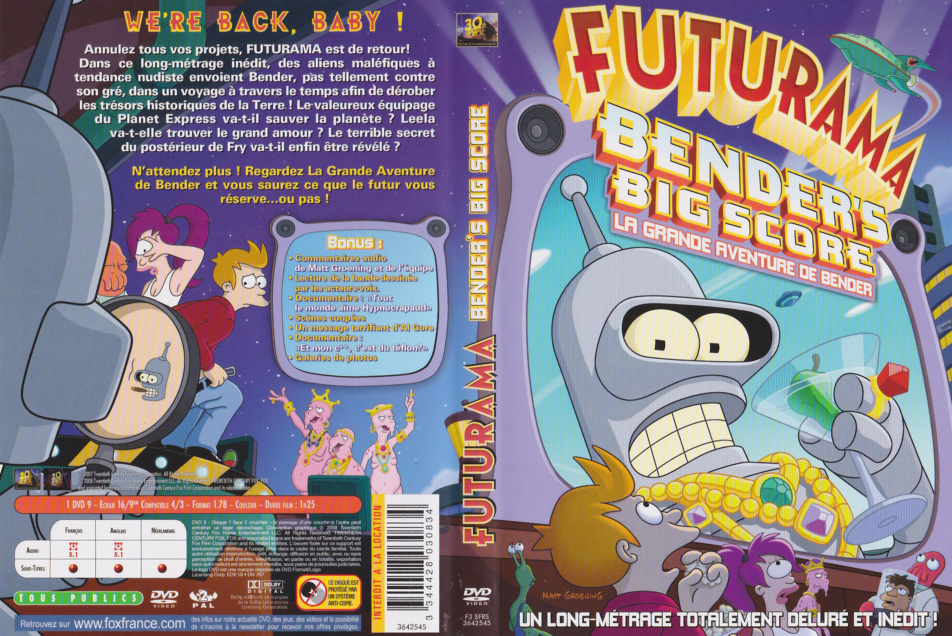 Jaquette DVD Futurama - Bender