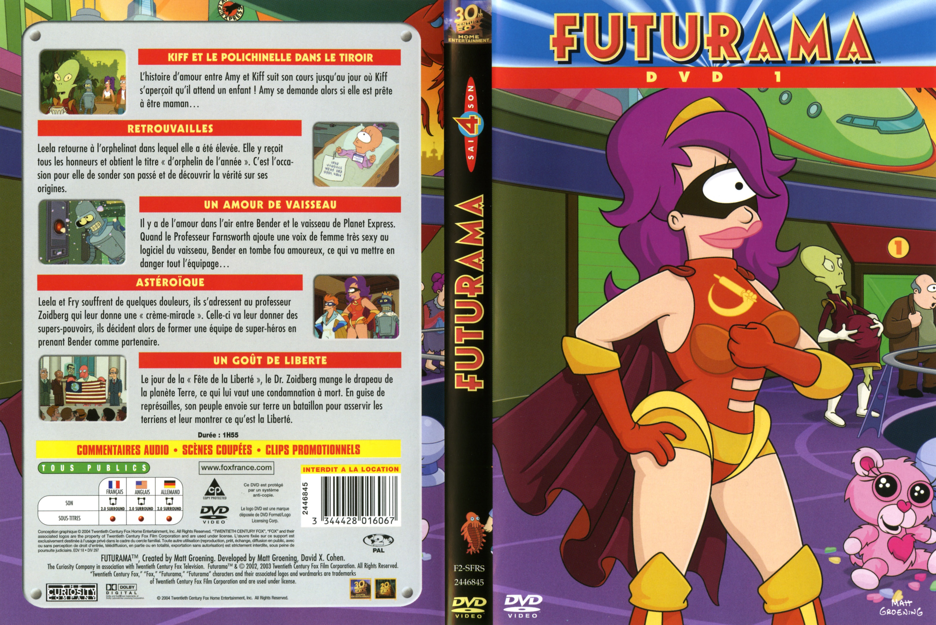 Jaquette DVD Futurama saison 4 DVD 1