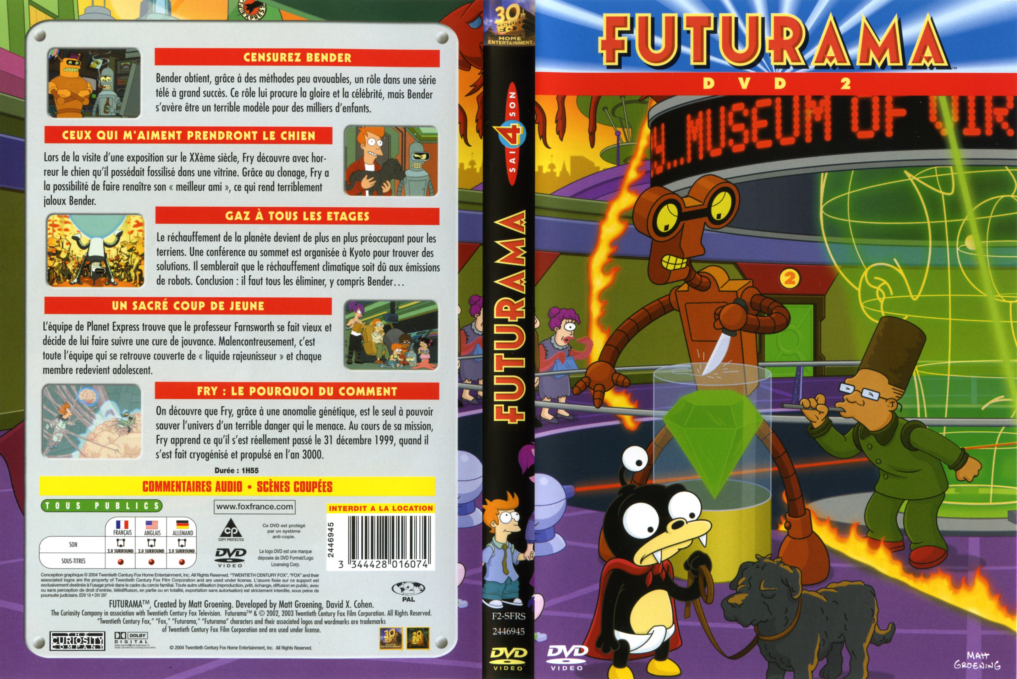 Jaquette DVD Futurama saison 4 DVD 2