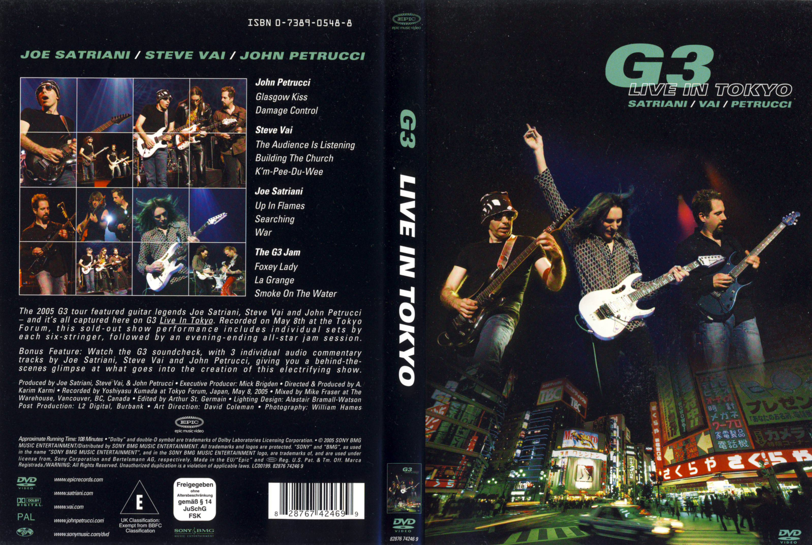Jaquette DVD G3 Live in Tokyo