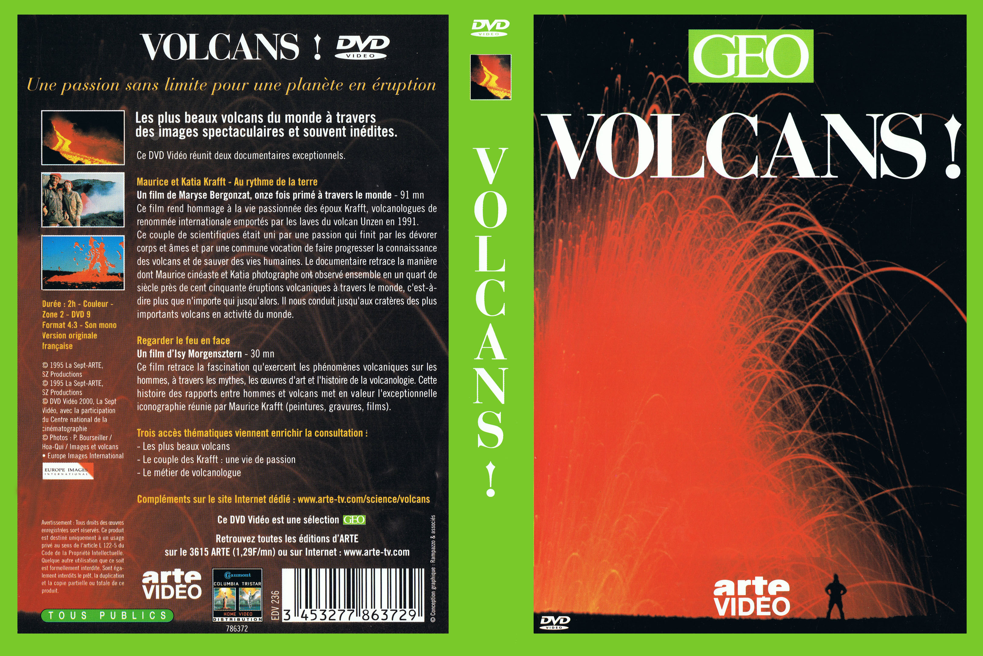 Jaquette DVD GEO - Volcans