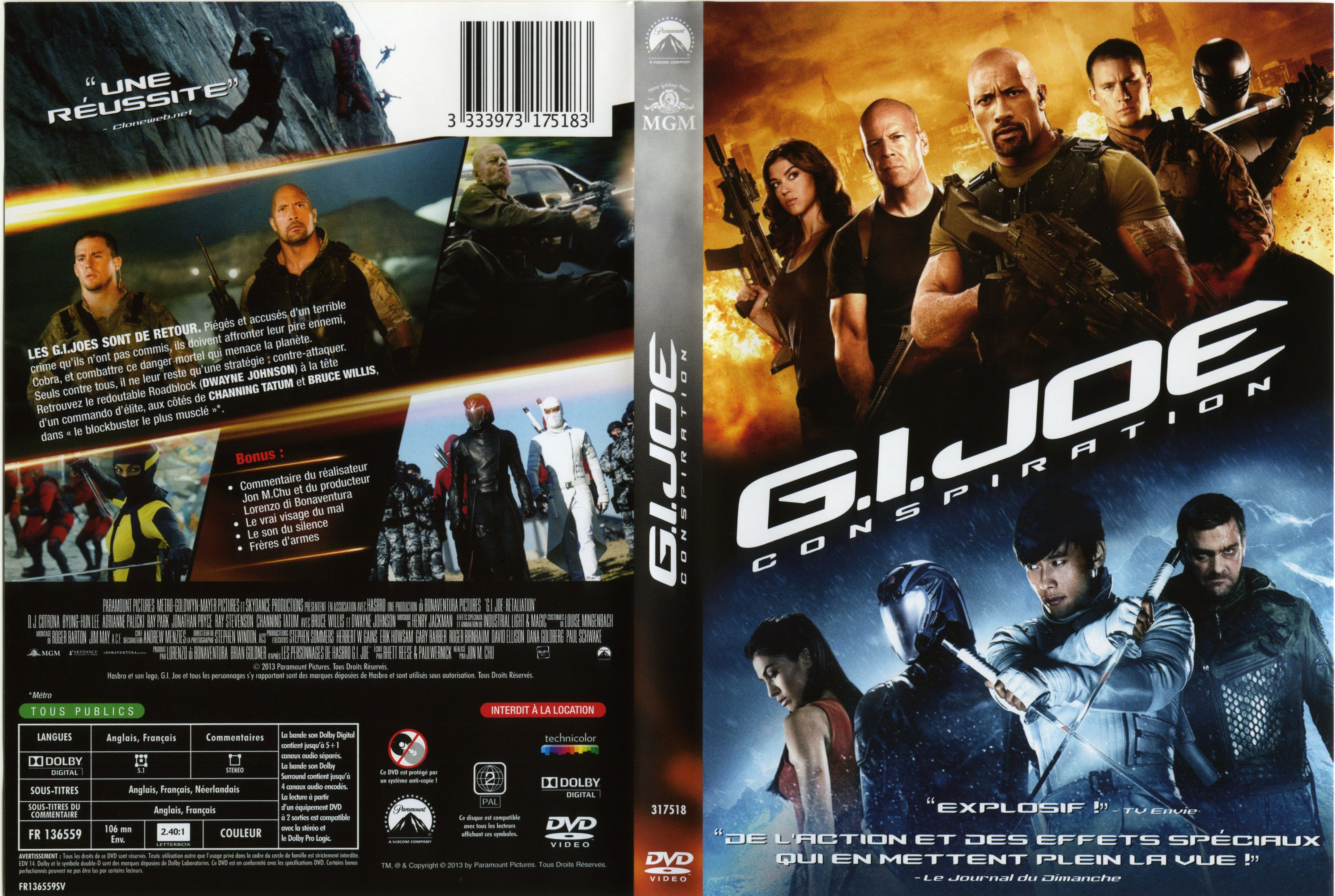 Jaquette DVD GI Joe 2 Conspiration