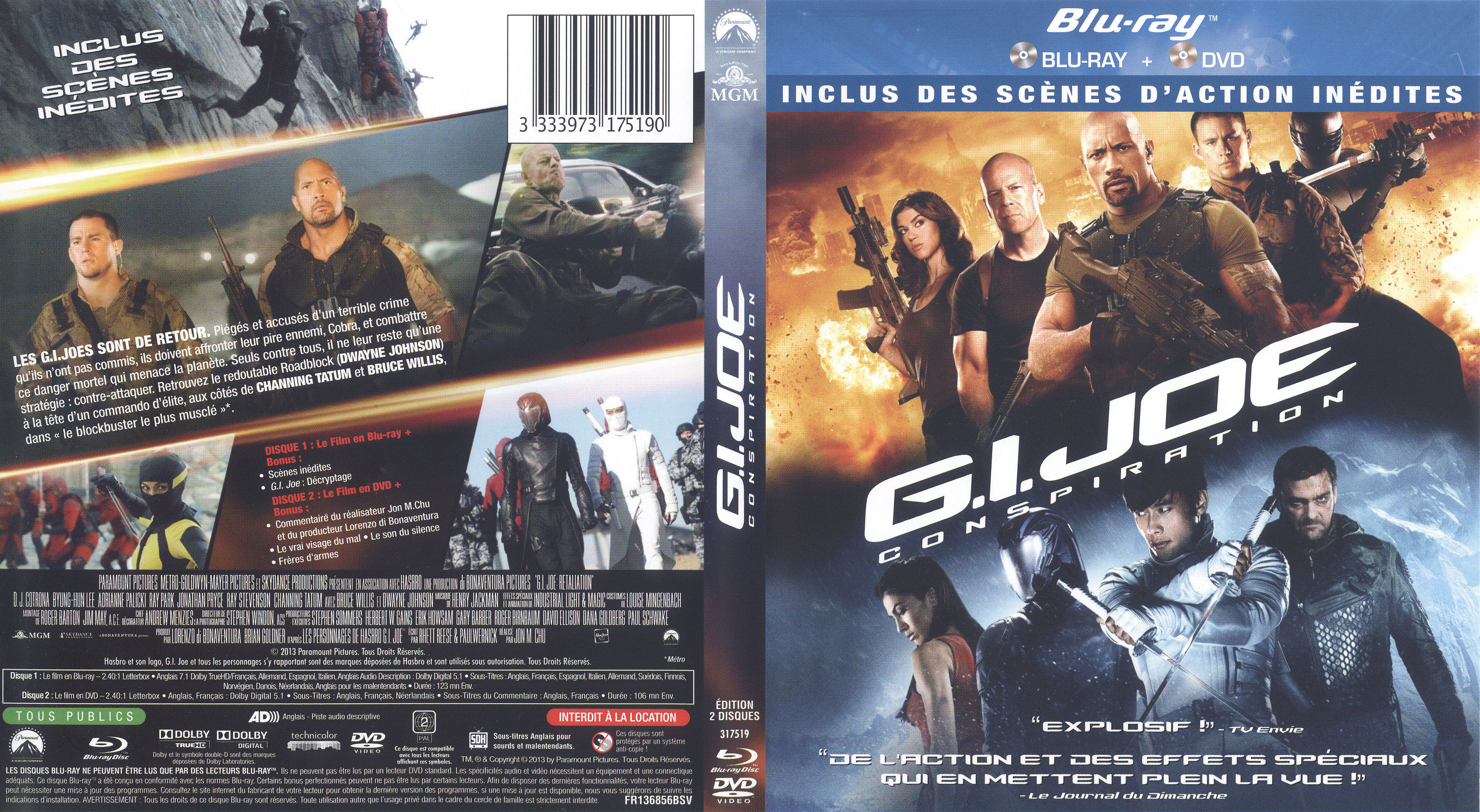 Jaquette DVD GI Joe 2 Conspiration (BLU-RAY)