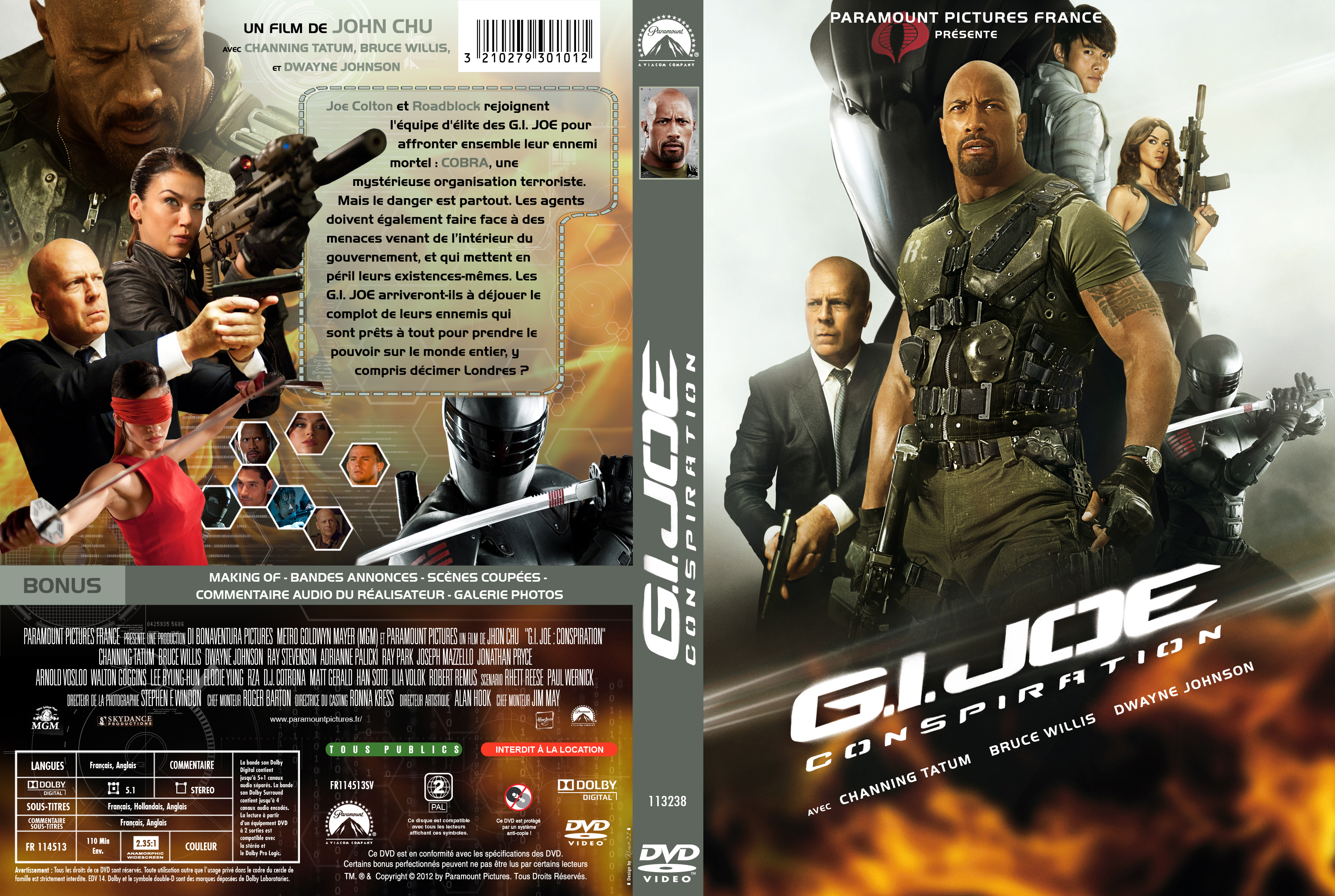 Jaquette DVD GI Joe 2 Conspiration custom