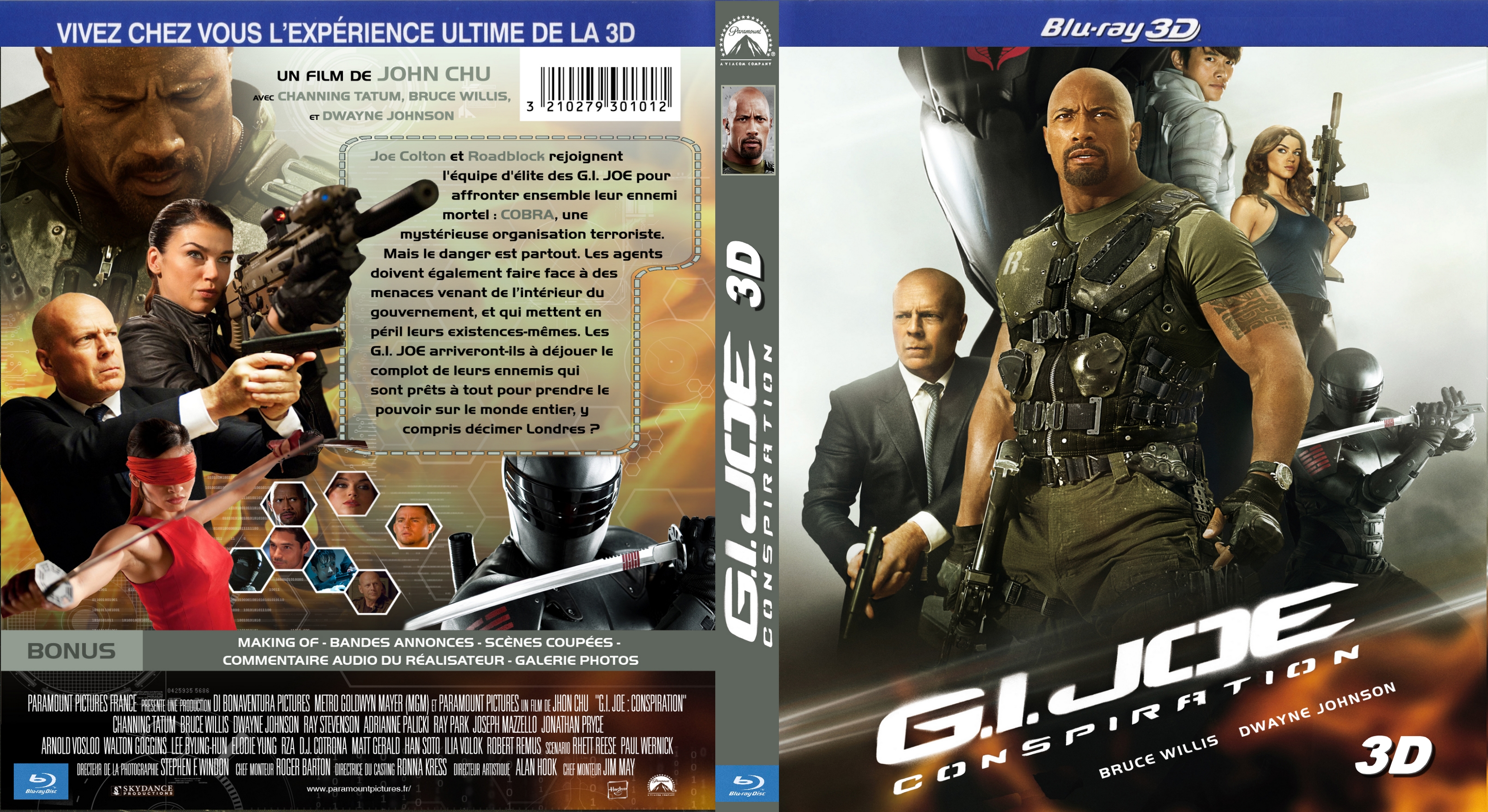 Jaquette DVD GI Joe 2 Conspiration custom (BLU-RAY)