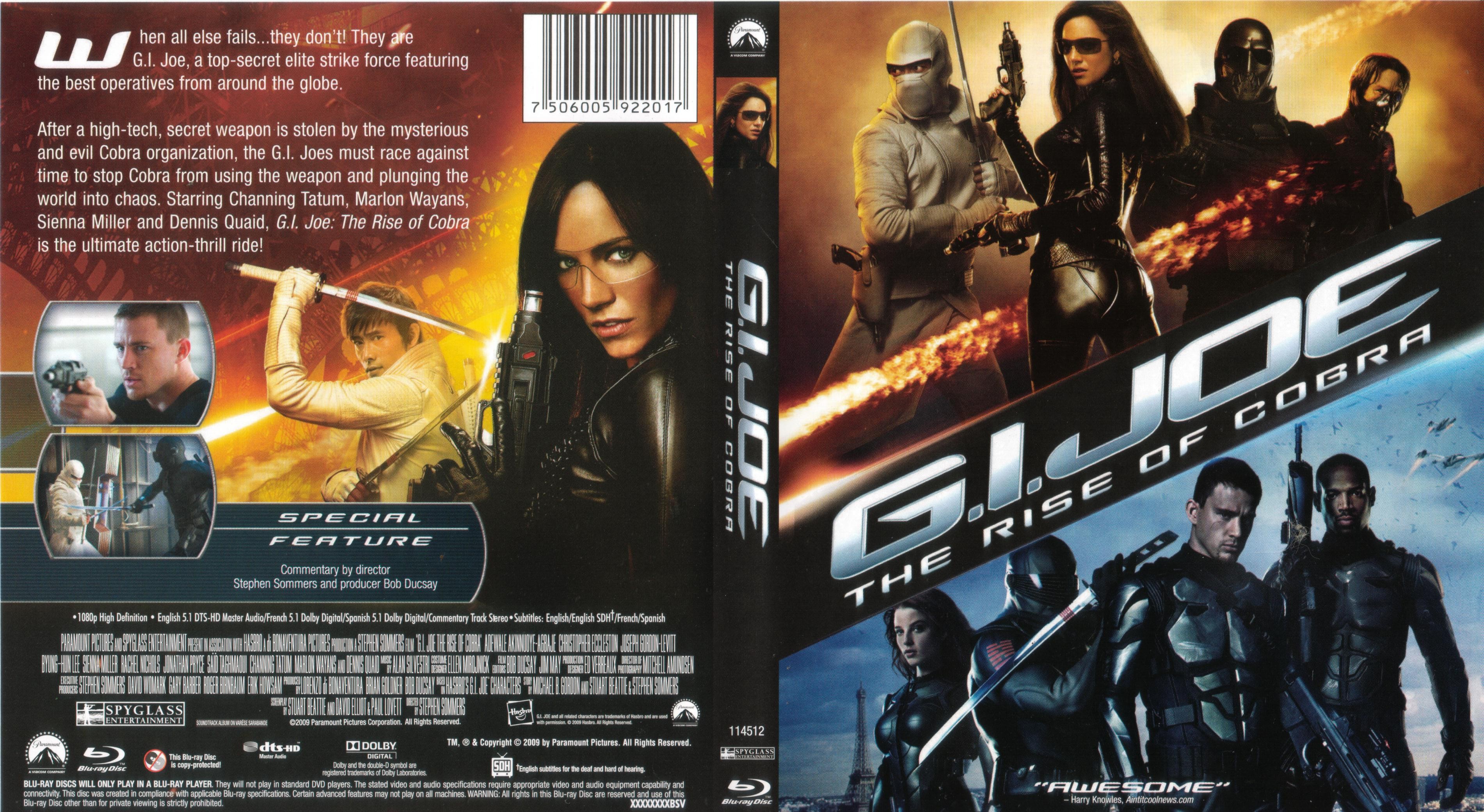 Jaquette DVD GI Joe The Rise Of Cobra - GI Joe le rveil du cobra (Canadienne) (BLU-RAY)